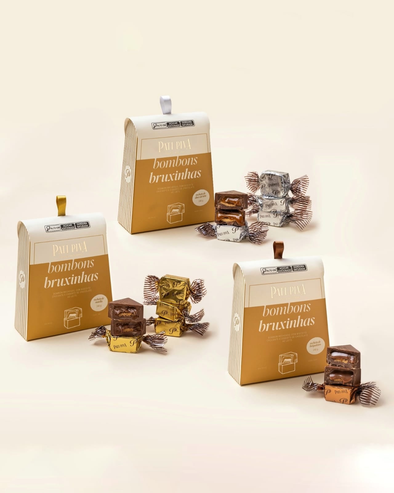 Combo com Bruxinhas de Brigadeiro, Pivatella & Doce de Leite