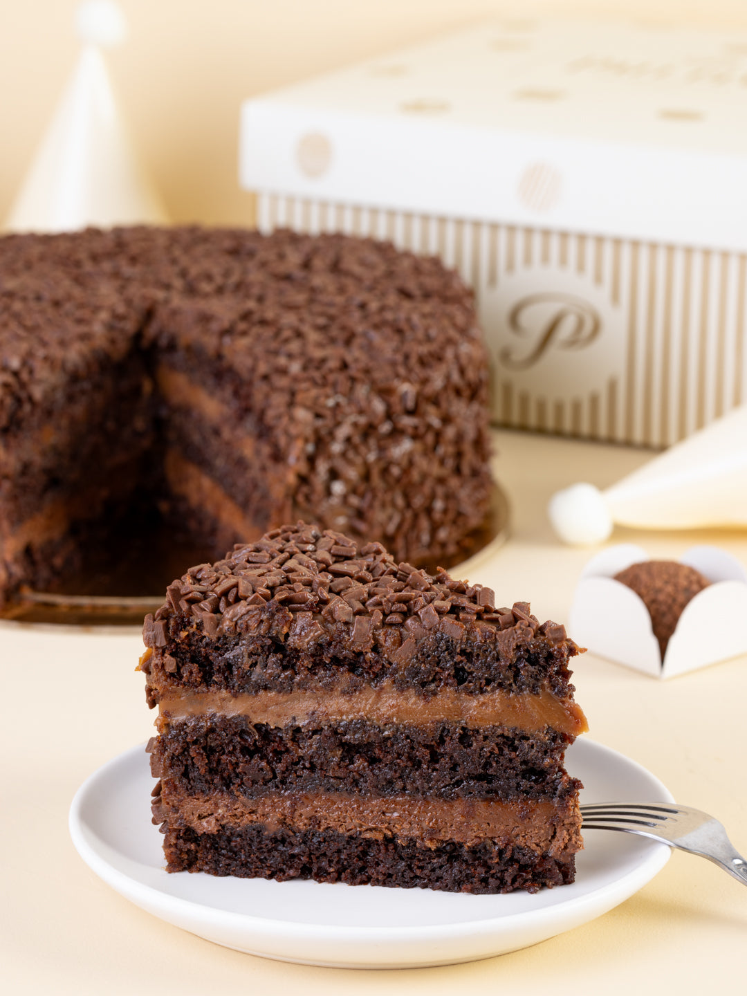 Bolo de Chocolate Crocante - Para 12 pessoas