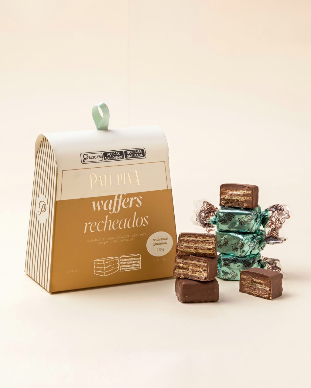 Waffers de Gianduia Pati Piva | Biscoito Recheado com Gianduia