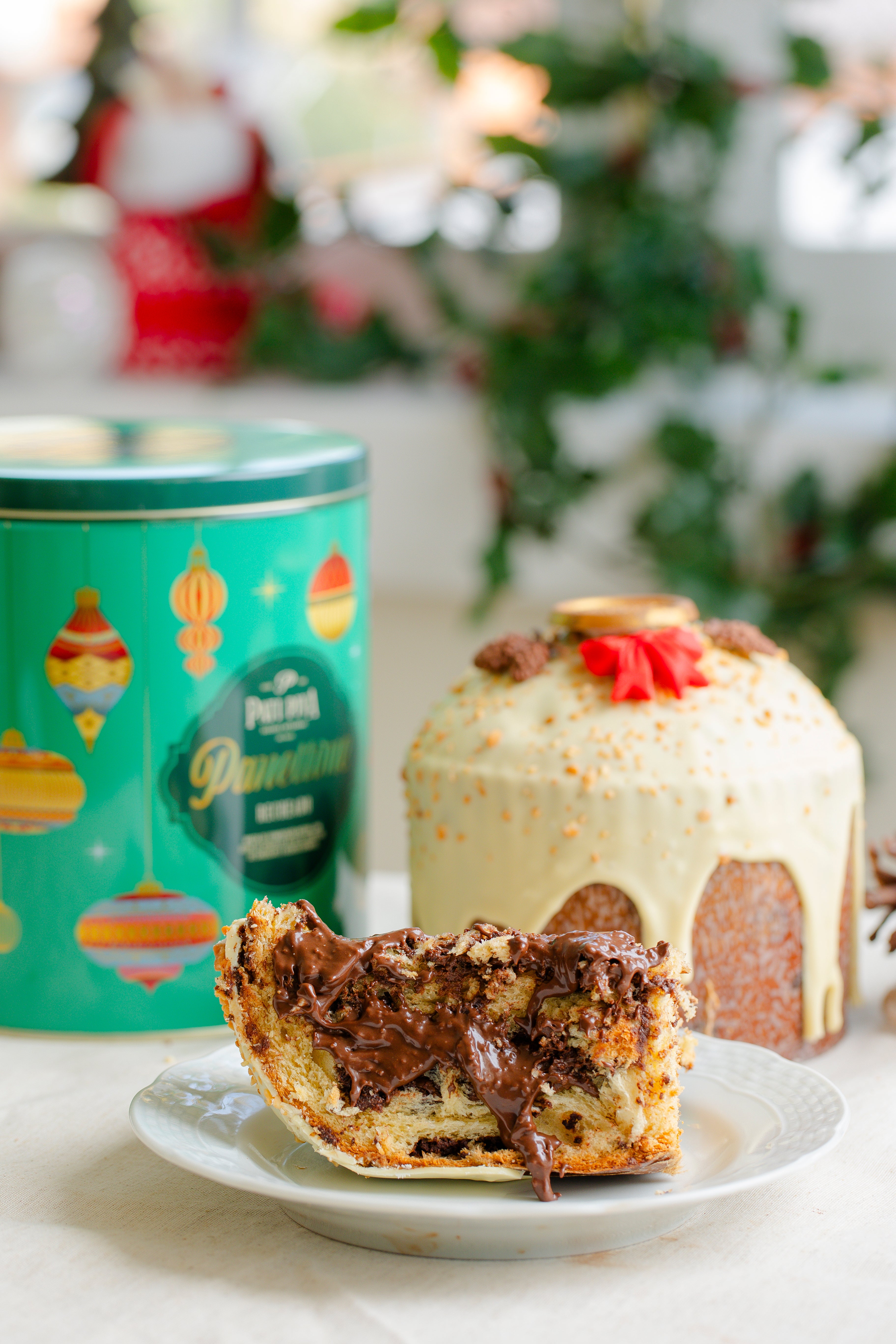 Panettone Recheado - Pivatella e Gotas de Chocolate