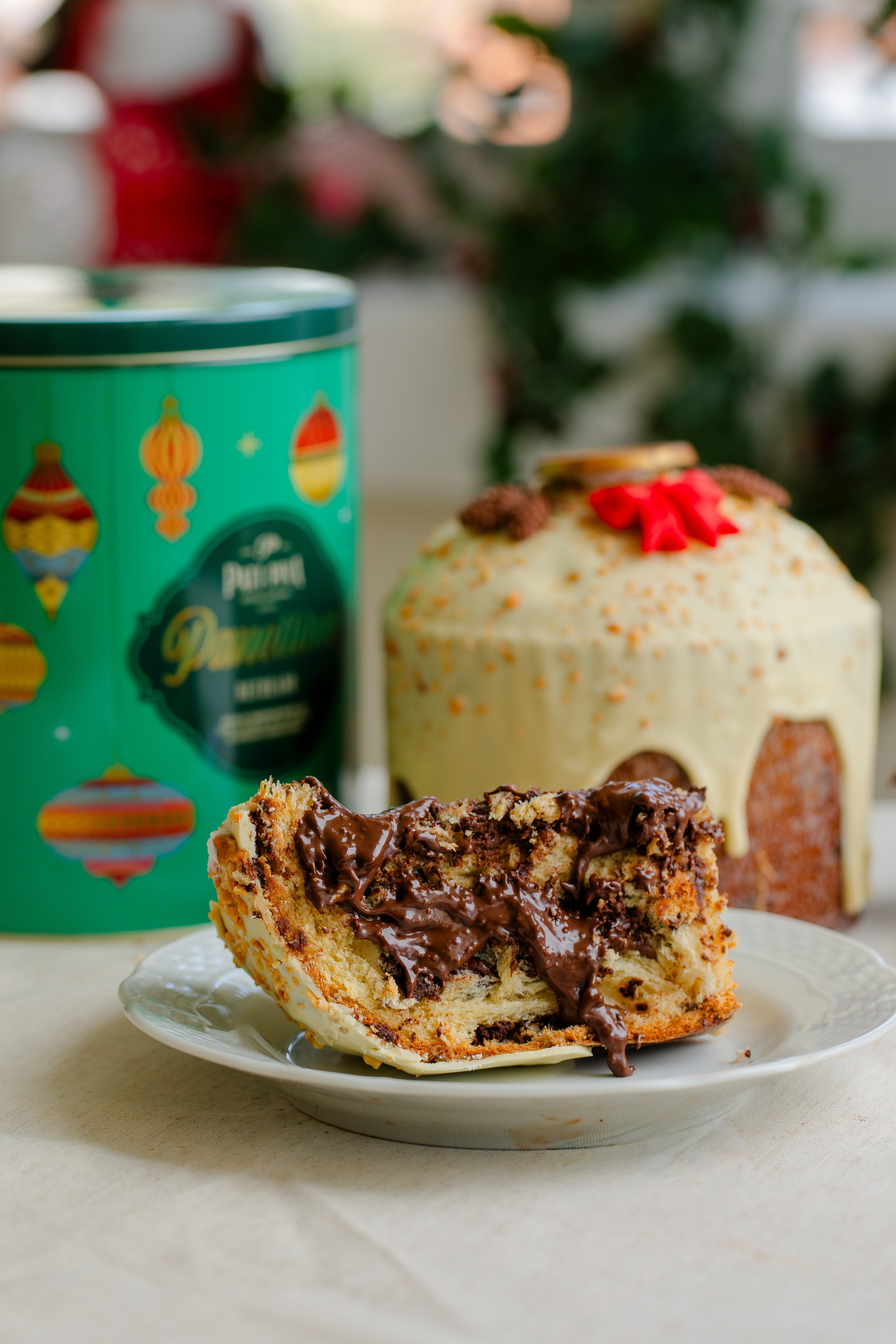 Panettone Recheado - Pivatella e Gotas de Chocolate