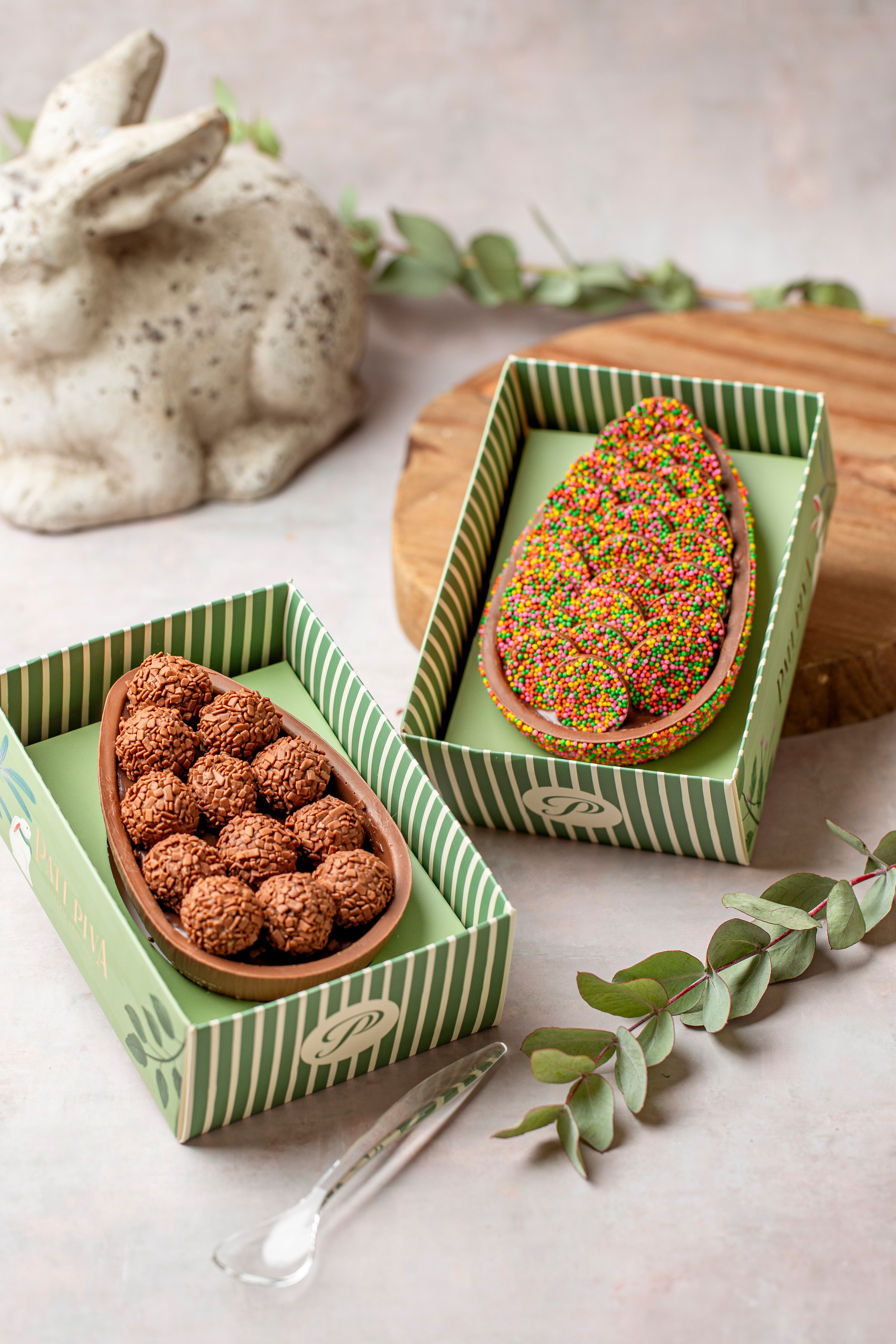 Ovo de Colher - Dragê com Brigadeiro