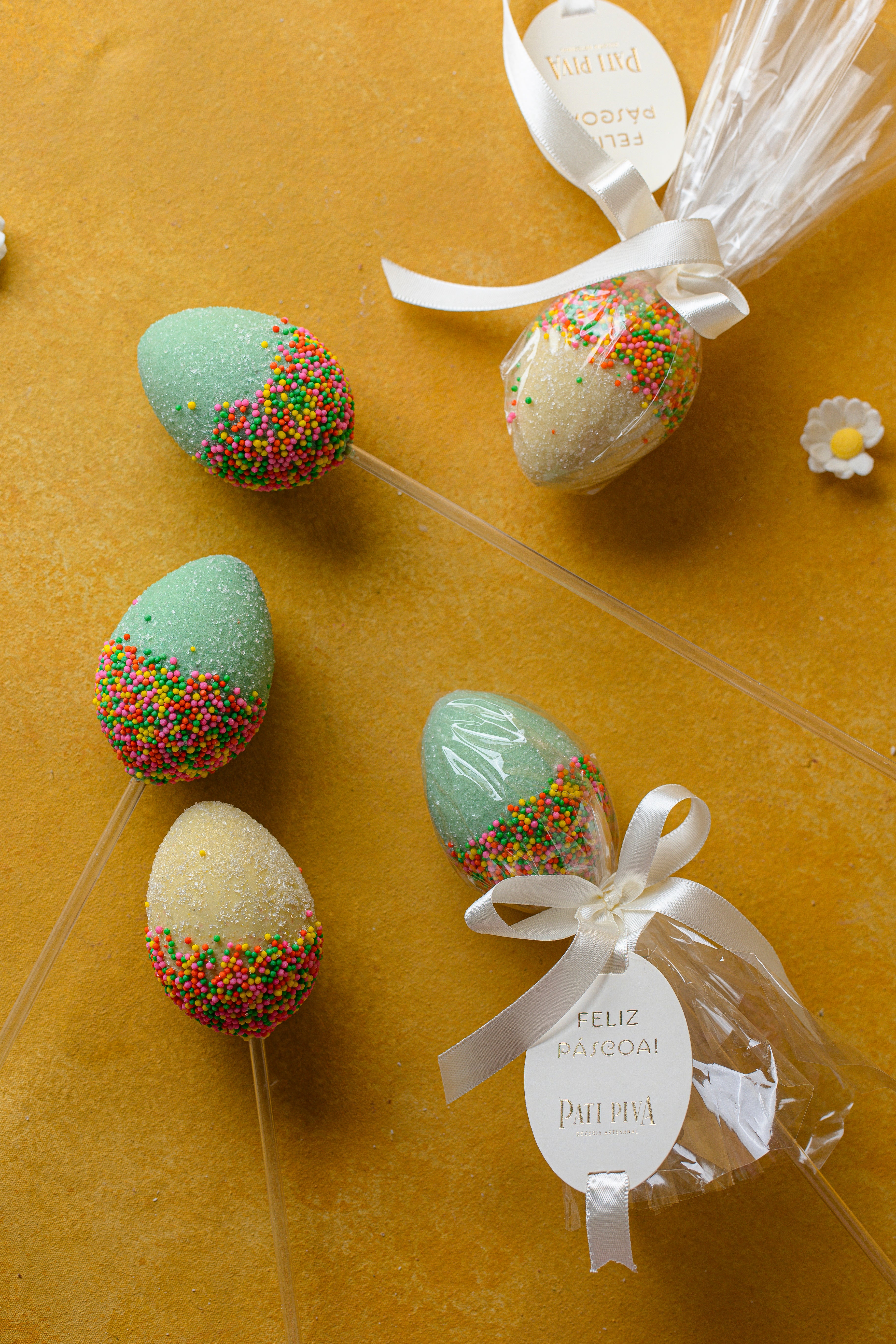 Pirulito de Páscoa - Brigadeiro