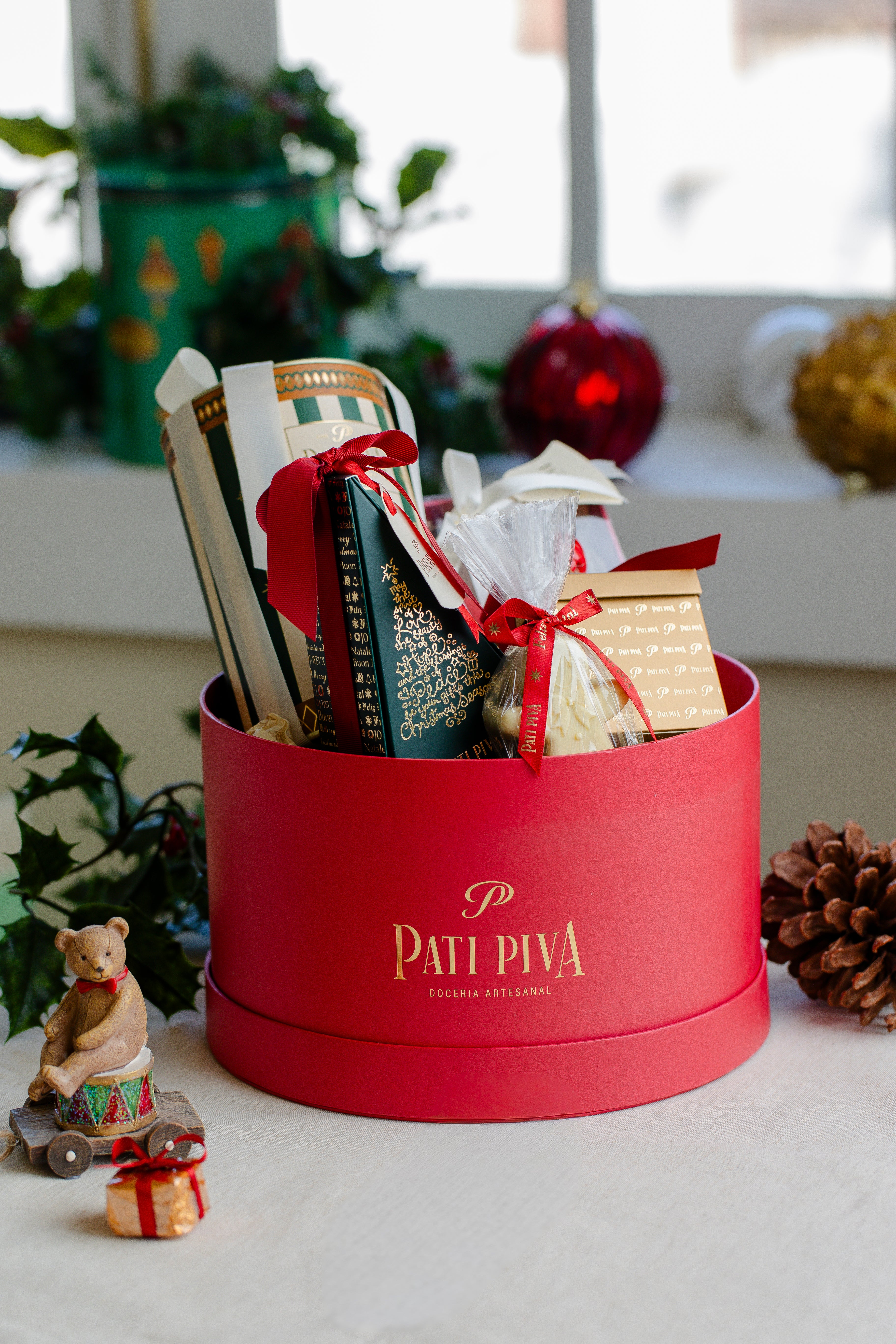 Cesta Vermelha de Natal