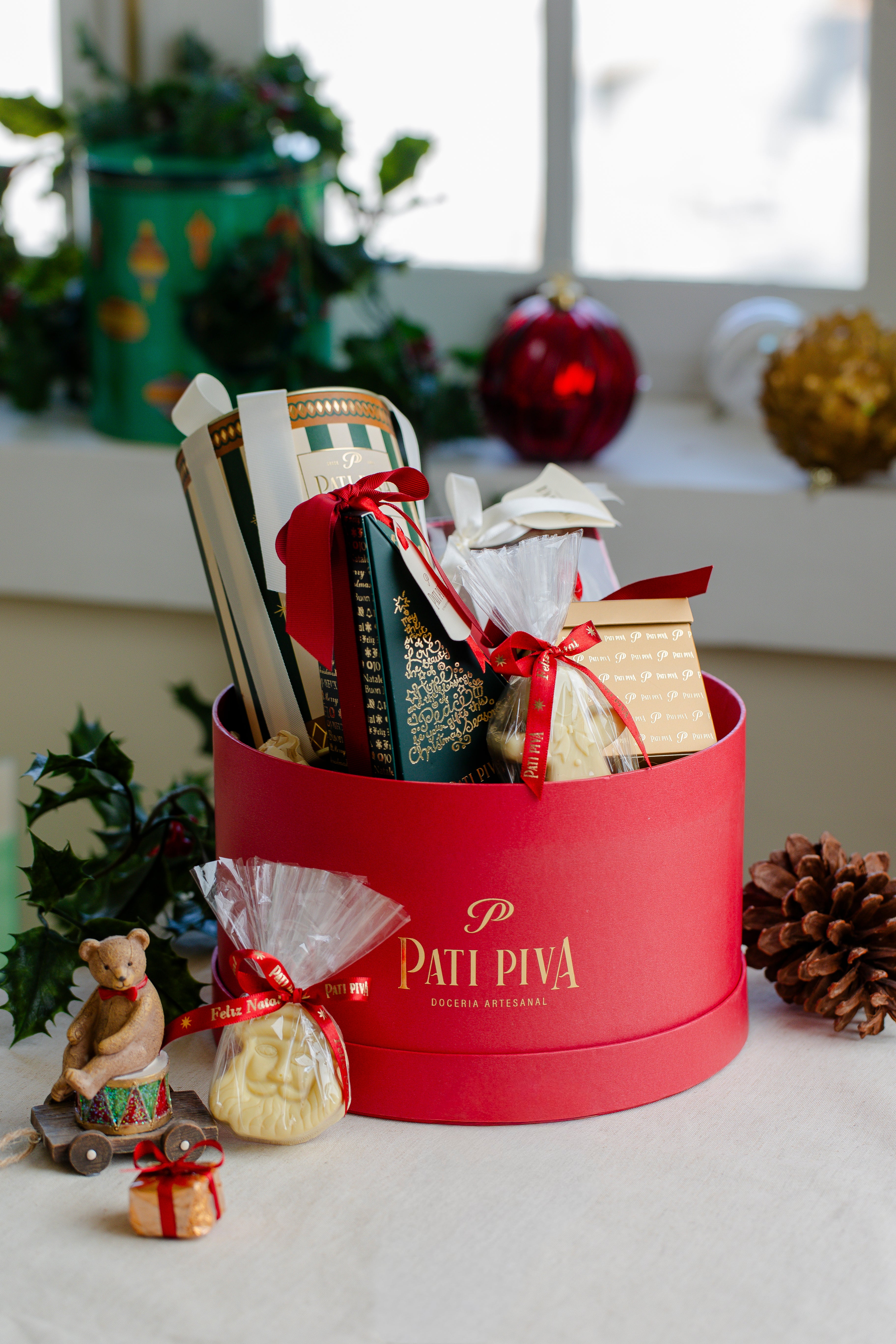 Cesta Vermelha de Natal
