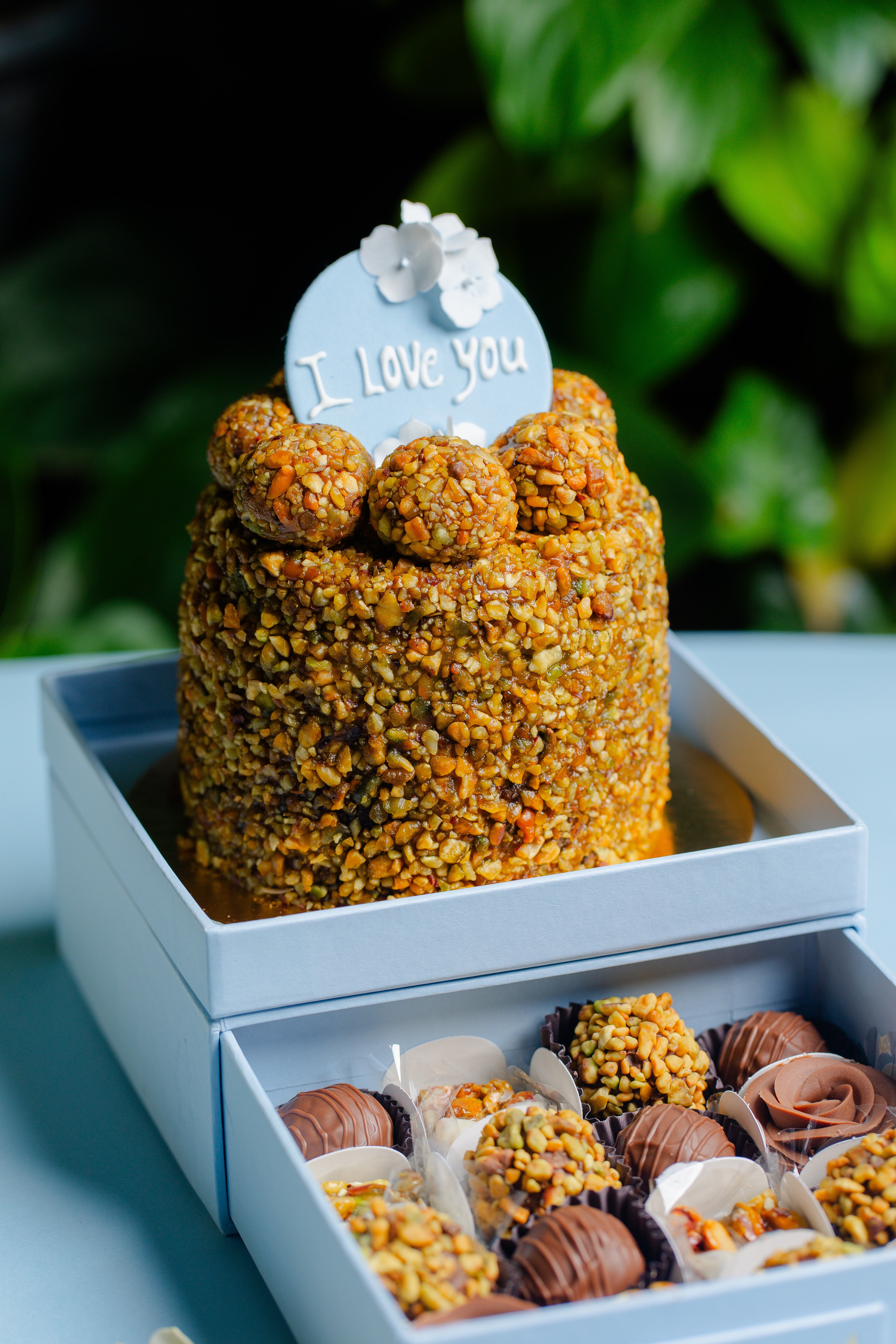 Kit Especial dia das Mães - Bolo de pistache e docinhos