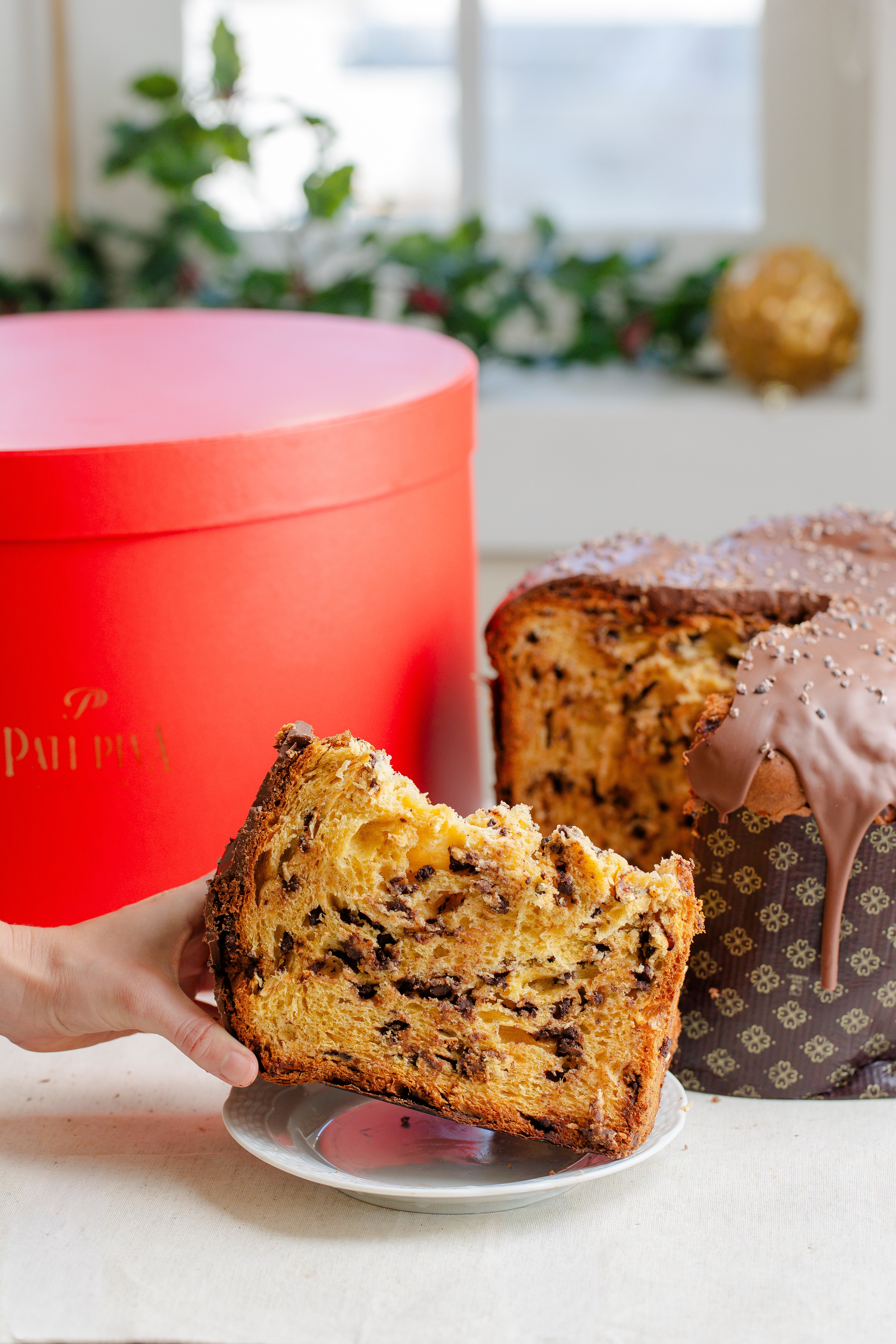 Panettone Gotas Gigante - Coberto com Chocolate