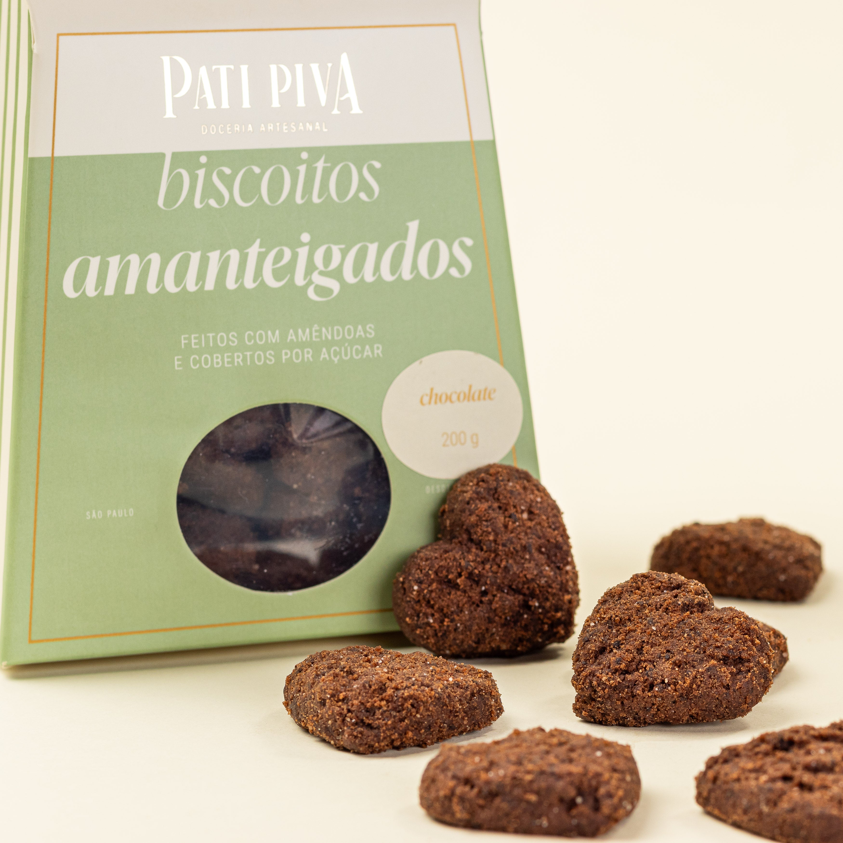 Pacote de Amanteigados - Biscoitos Amanteigados de Chocolate