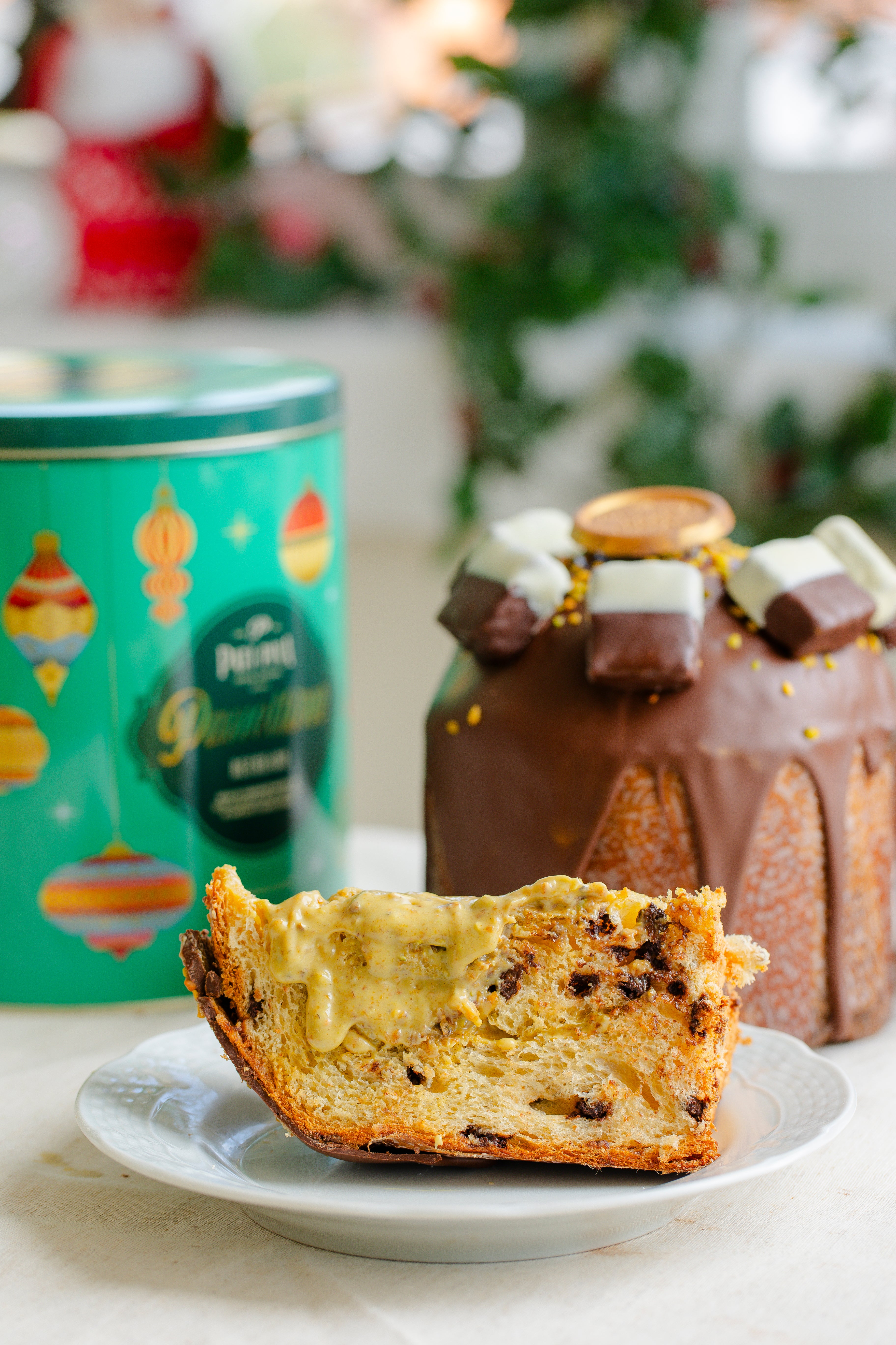 Panettone Recheado - Puxa Puxa de Pistache