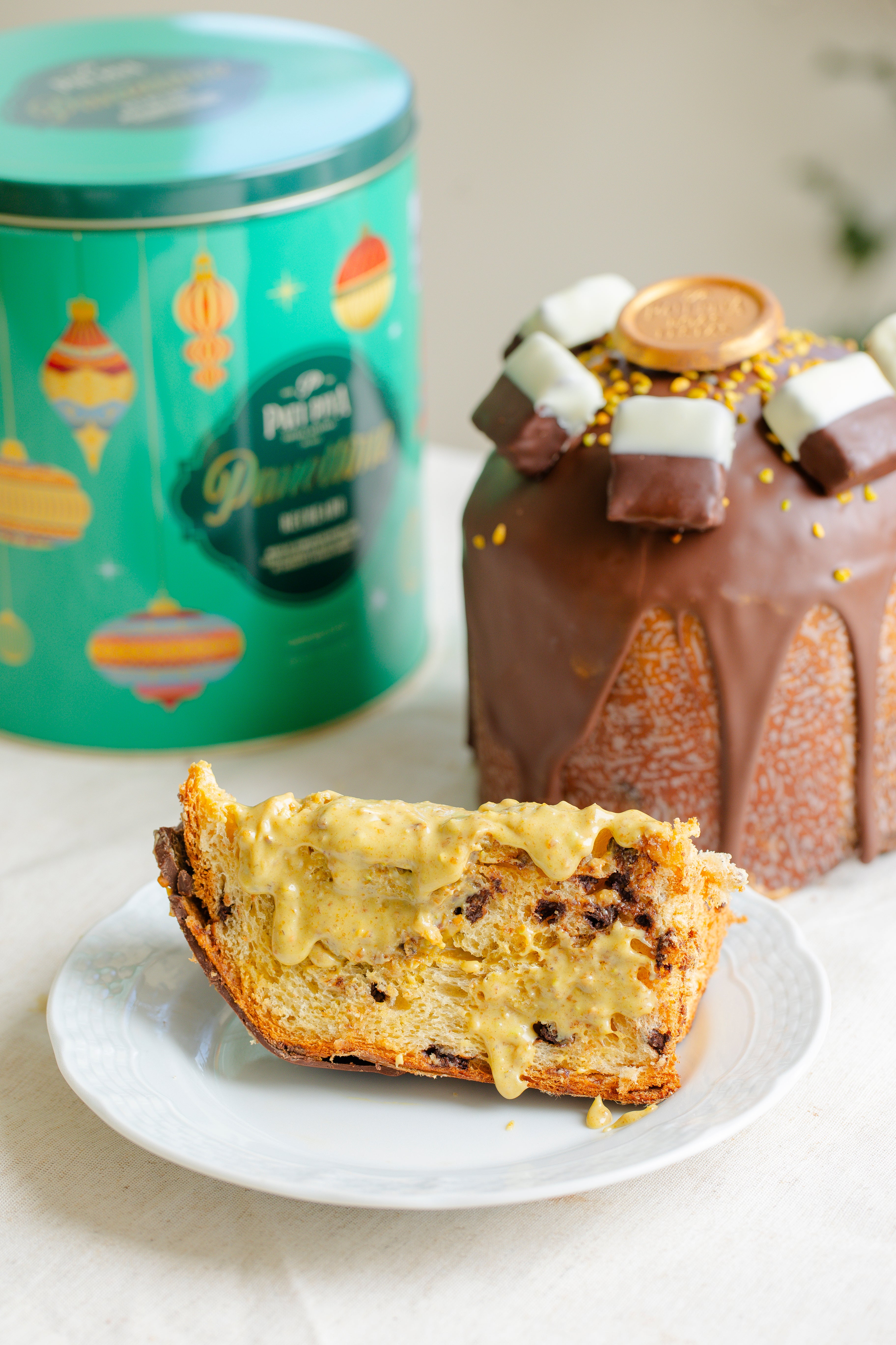 Panettone Recheado - Puxa Puxa de Pistache
