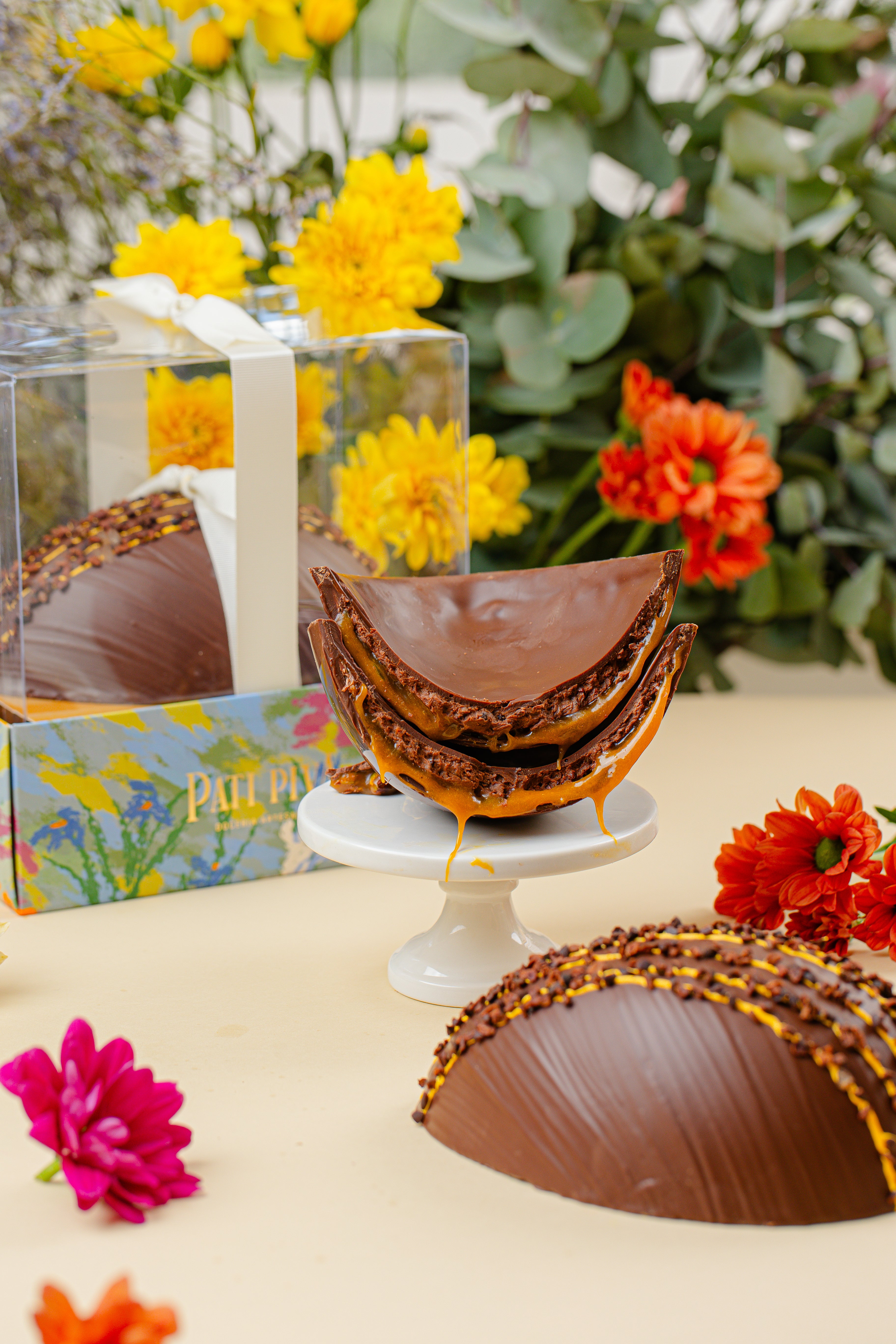 Ovo Caramelo de Maracujá e Gianduia - Tamanho G