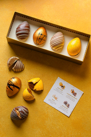 Caixa com Quatro Ovos Brasileirinhos com Baianí