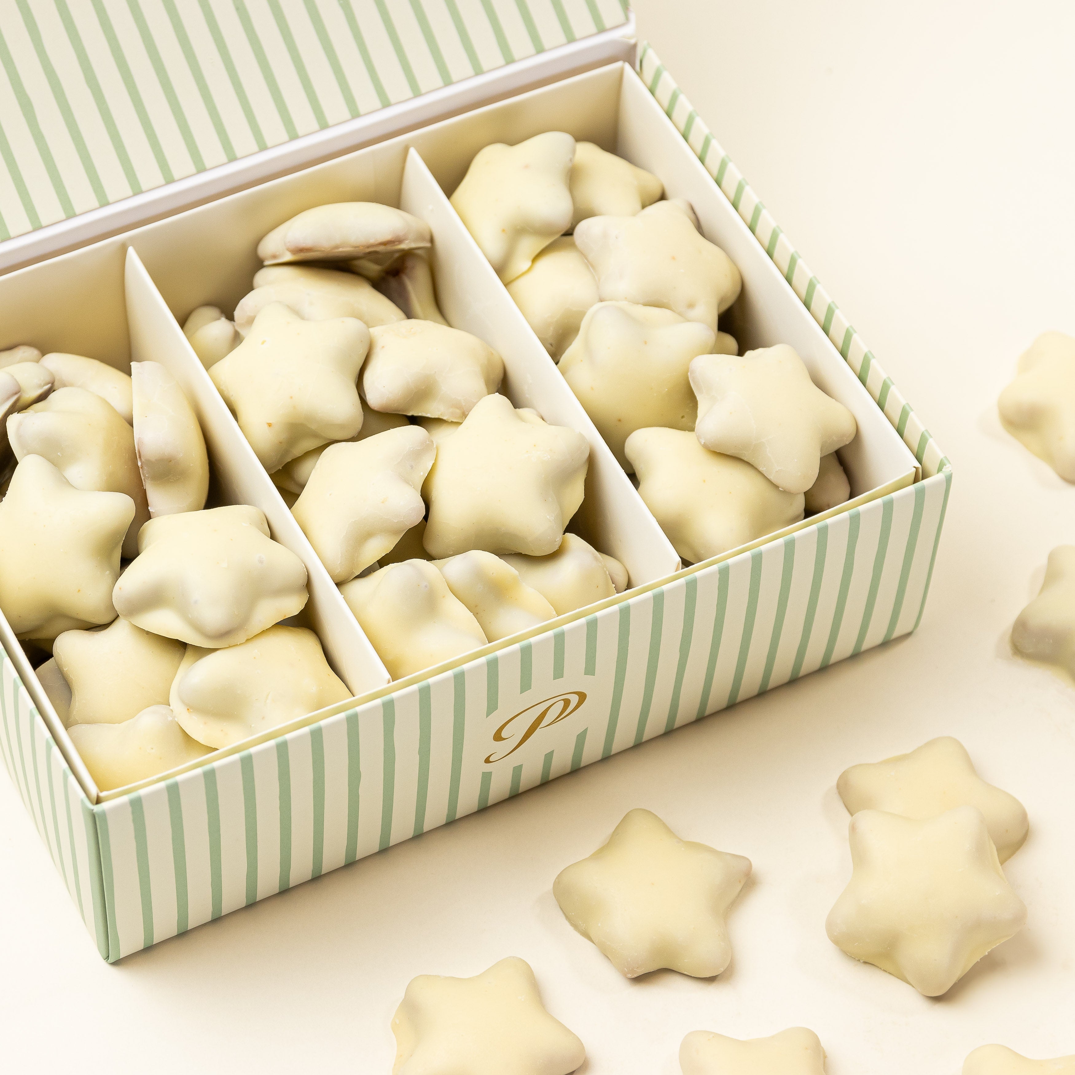 Biscoitos Estrelinhas Brancas - Chocolate Branco