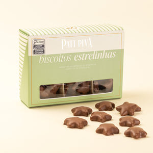 Biscoitos Estrelinhas ao Leite - Sabor Chocolate ao Leite