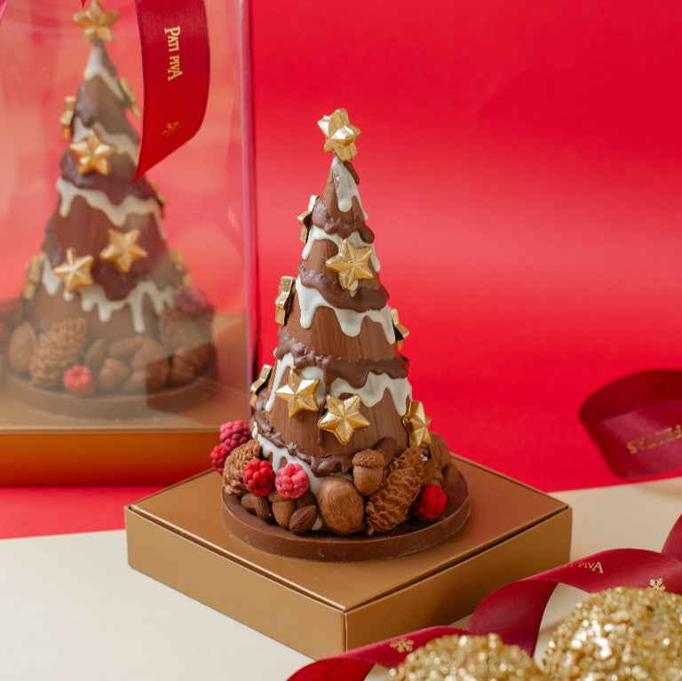 Árvore de Chocolate Decorada - Com Pipocas