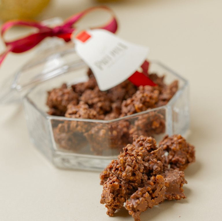 Bomboniere de Vidro - Com Rochers de Amêndoas