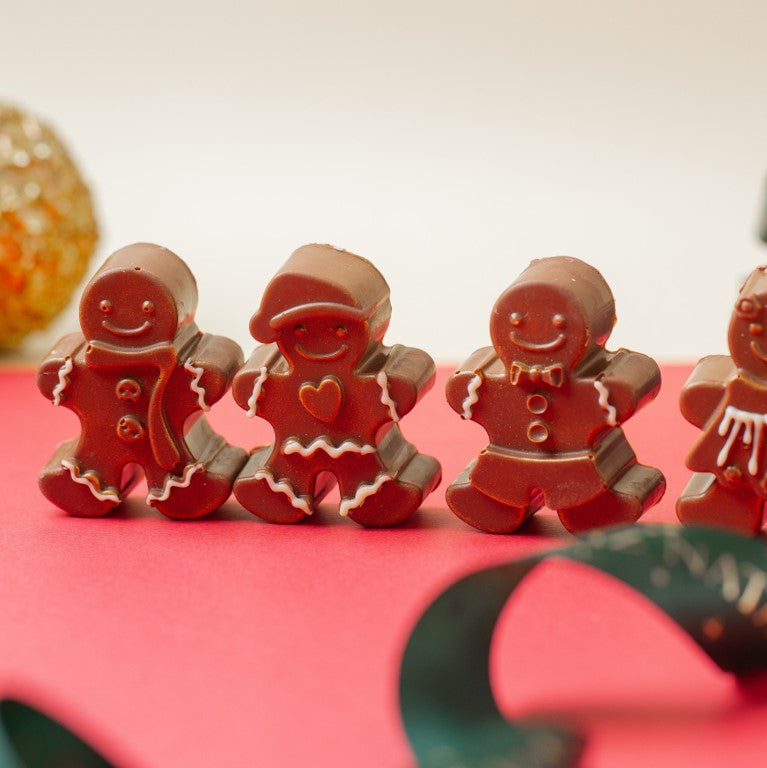 Caixinha com 4 - Ginger Breads de Chocolate