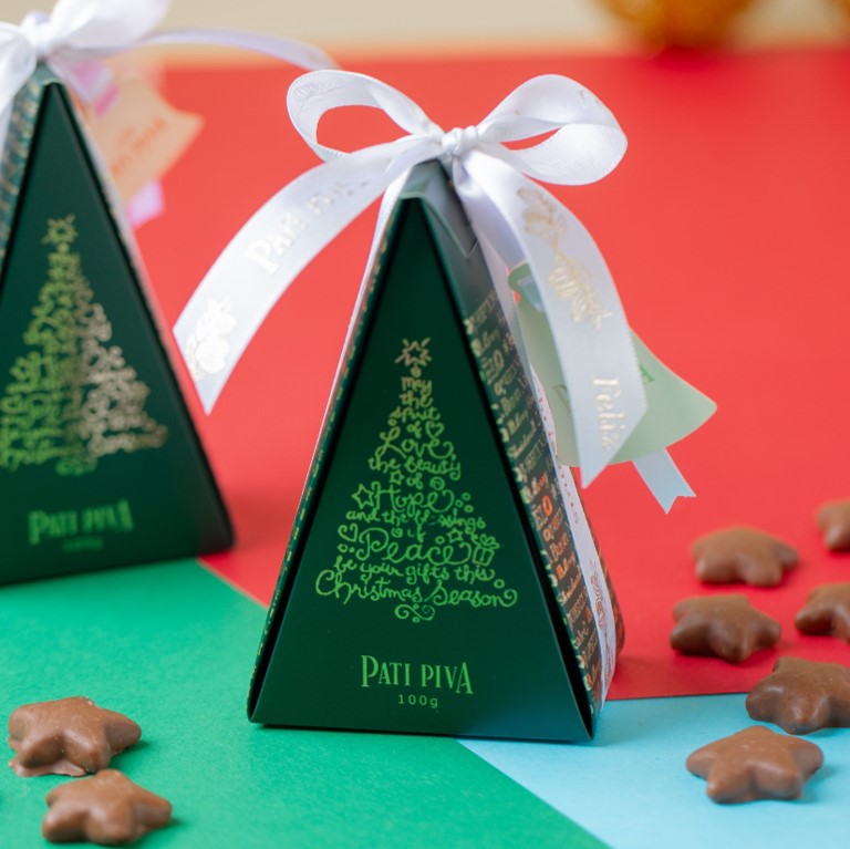 Caixa Árvore de Natal - Estrelinhas ao Leite