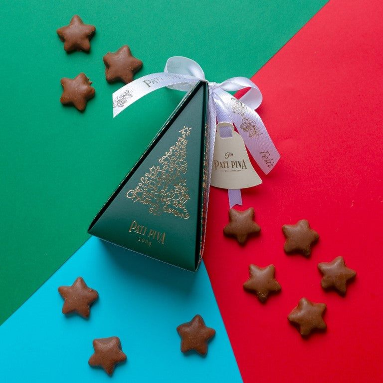 Caixa Árvore de Natal - Estrelinhas ao Leite