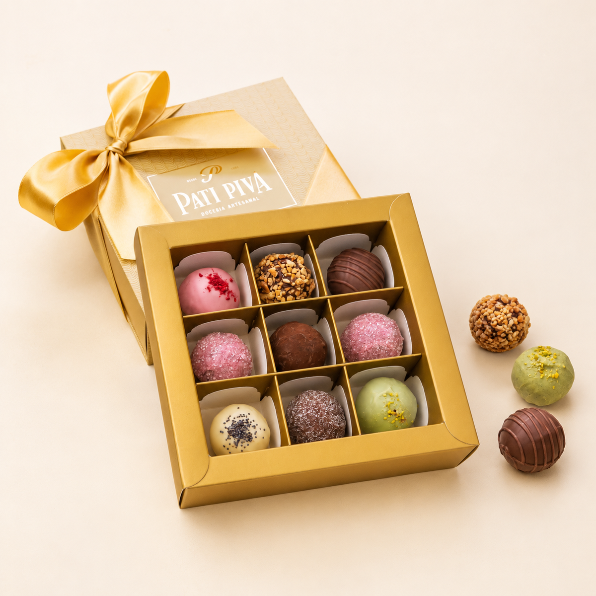 Gaveta com 9 Trufas - As Preferidas