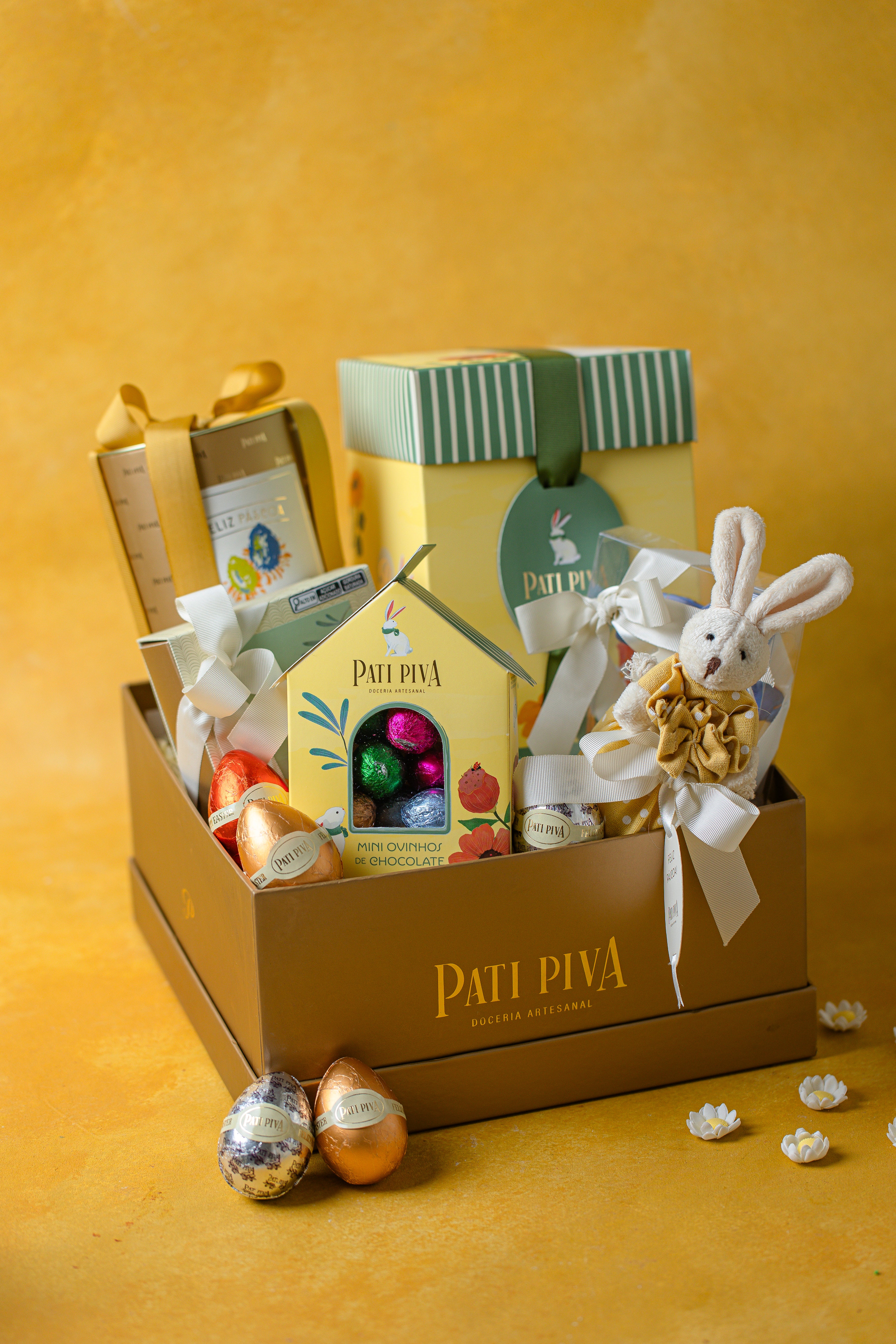 Cesta Quadrada de Páscoa - Tamanho M