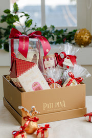 Cesta Quadrada Natalina Clássica G