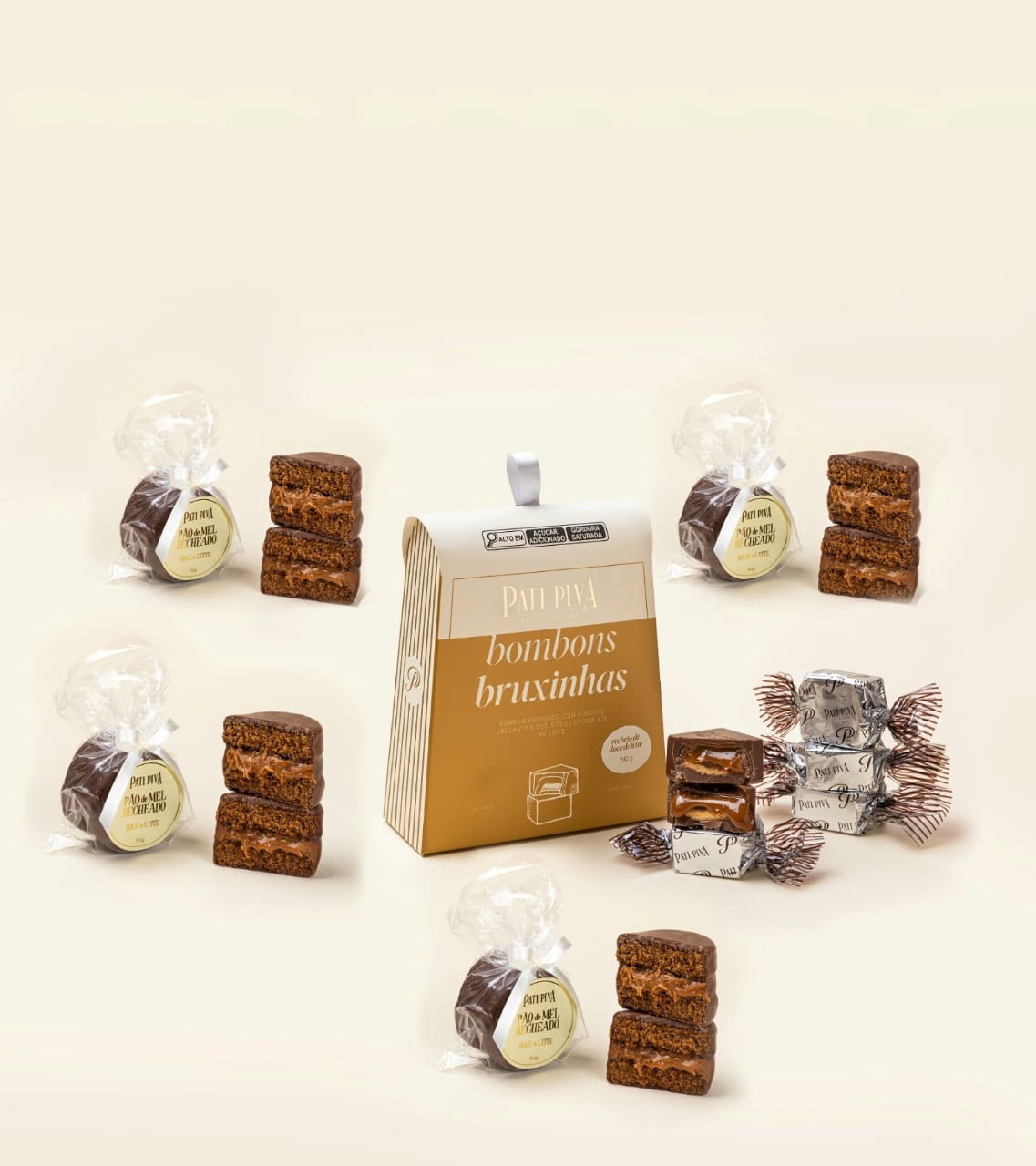 Combo Bruxinhas Doce de Leite & 4 Pães de Mel Doce de Leite