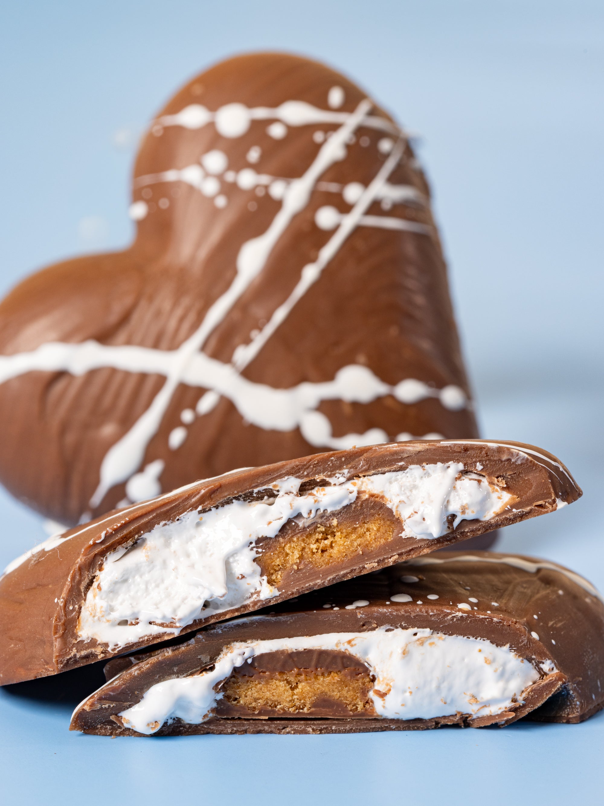 Coração Recheado - Marshmallow Smores