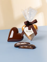 Coração Recheado - Chocolate 70% e Caramelo