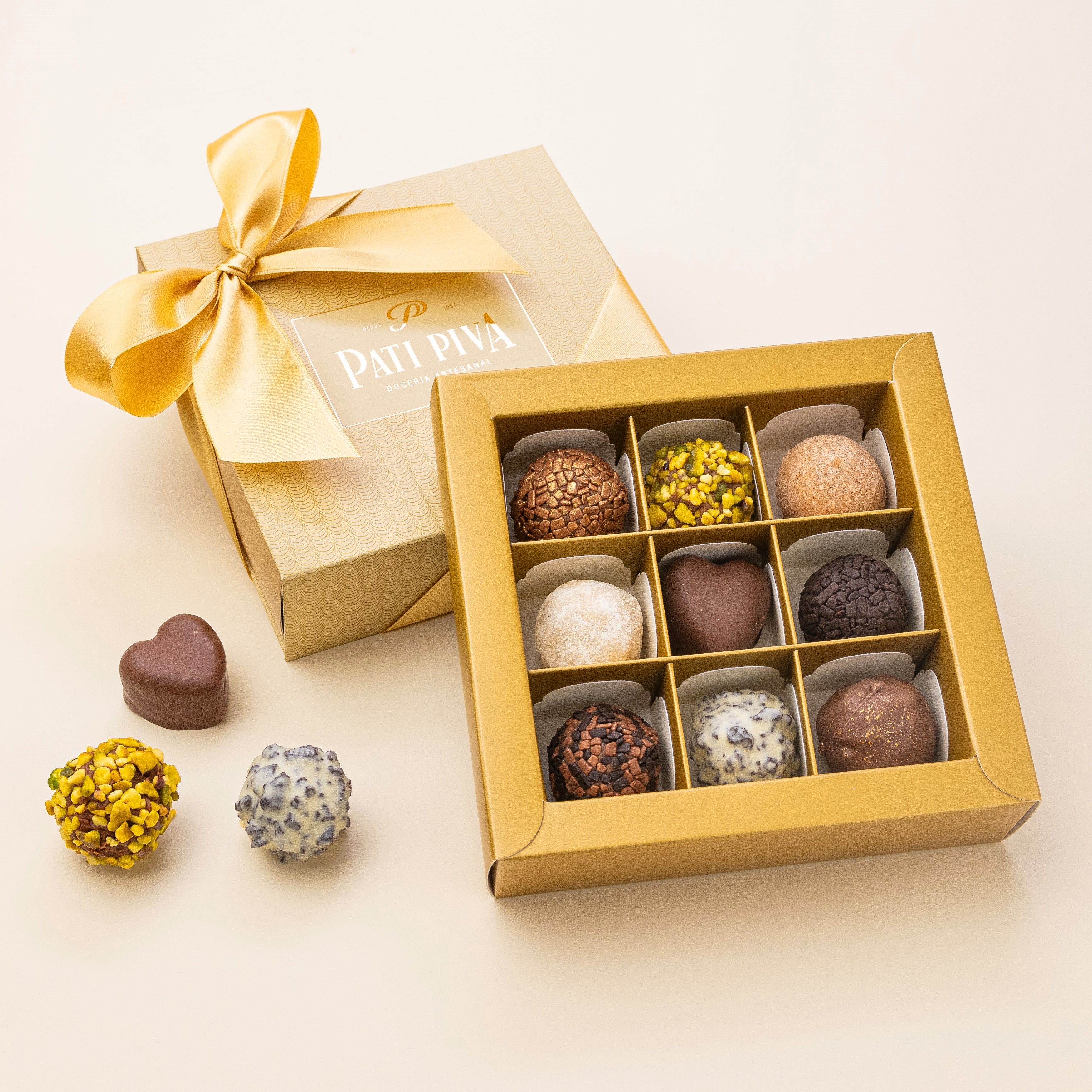 Cesta Docinhos, Trufas com Chandon - Tamanho G