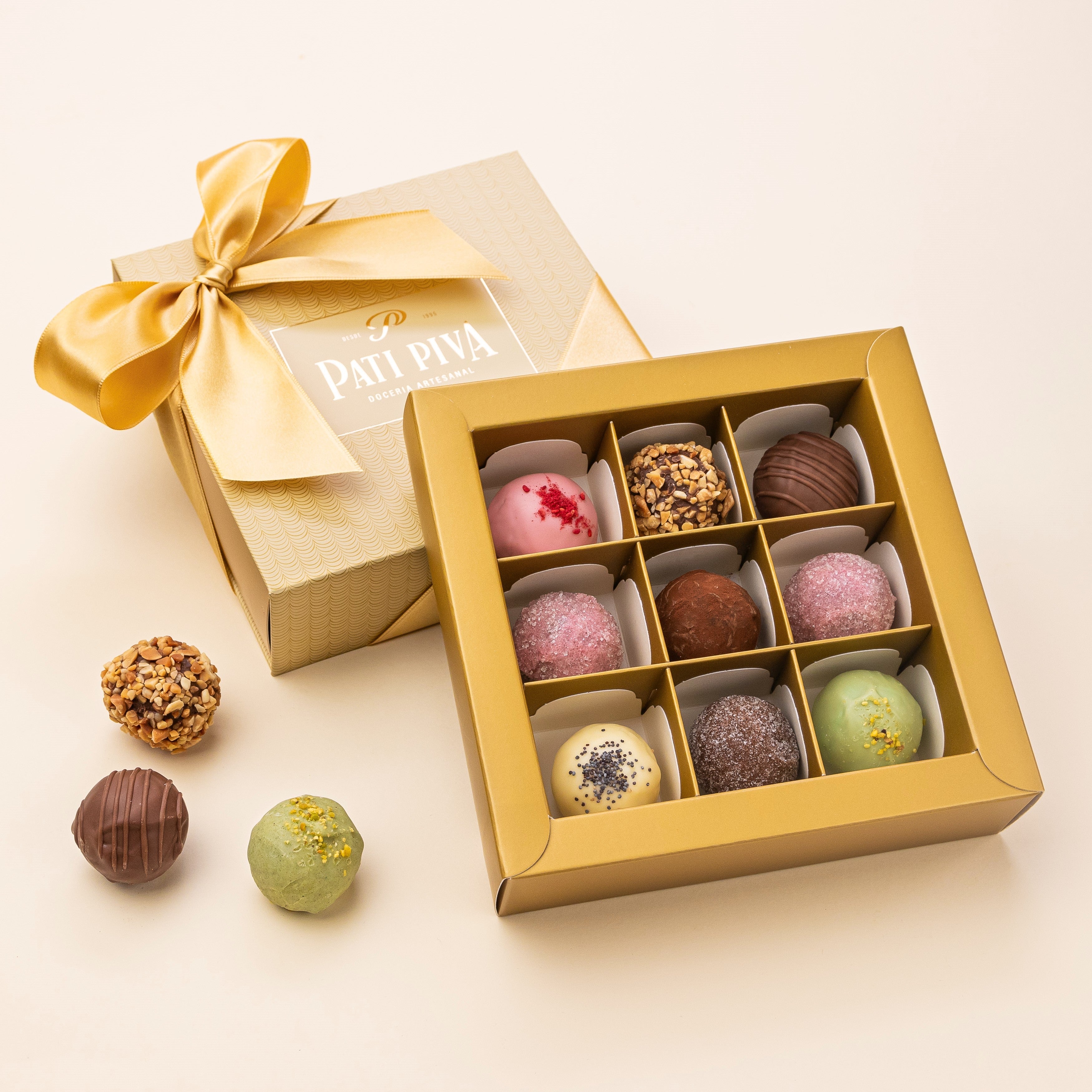Cesta Docinhos, Trufas com Chandon - Tamanho G