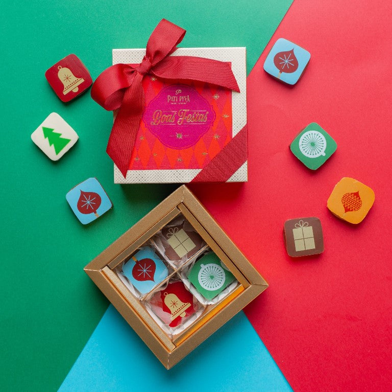 Gaveta com 4 Bombons - Natal