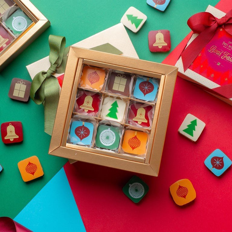 Caixa Design - Com 9 Bombons de Natal