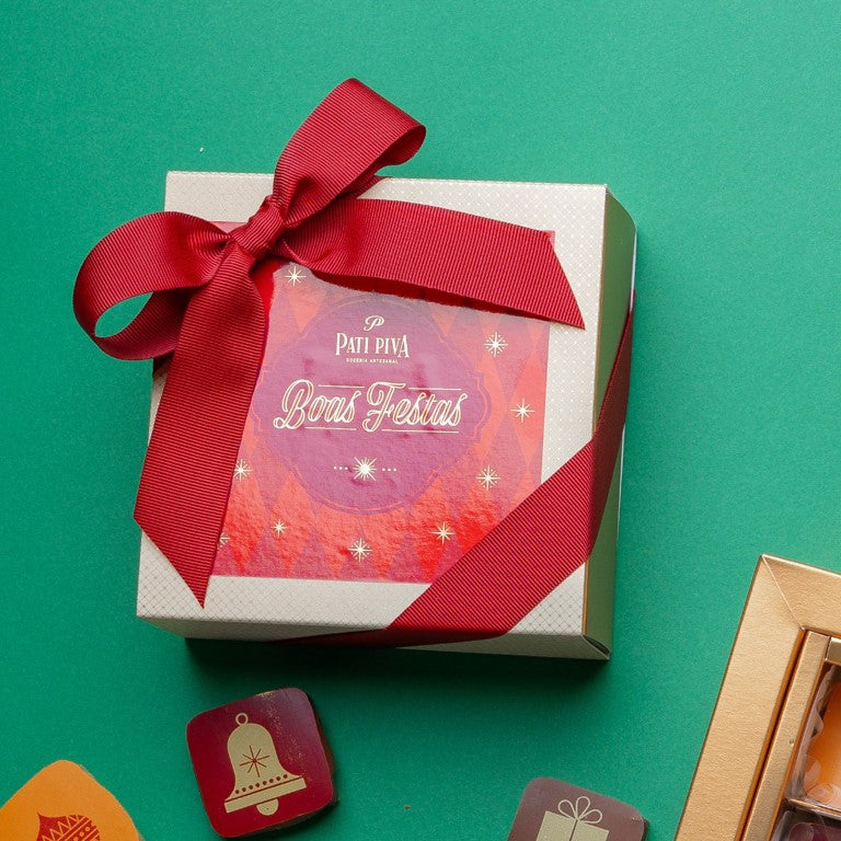 Caixa Design - Com 9 Bombons de Natal