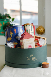 Cesta Redonda Verde – Especial de Natal