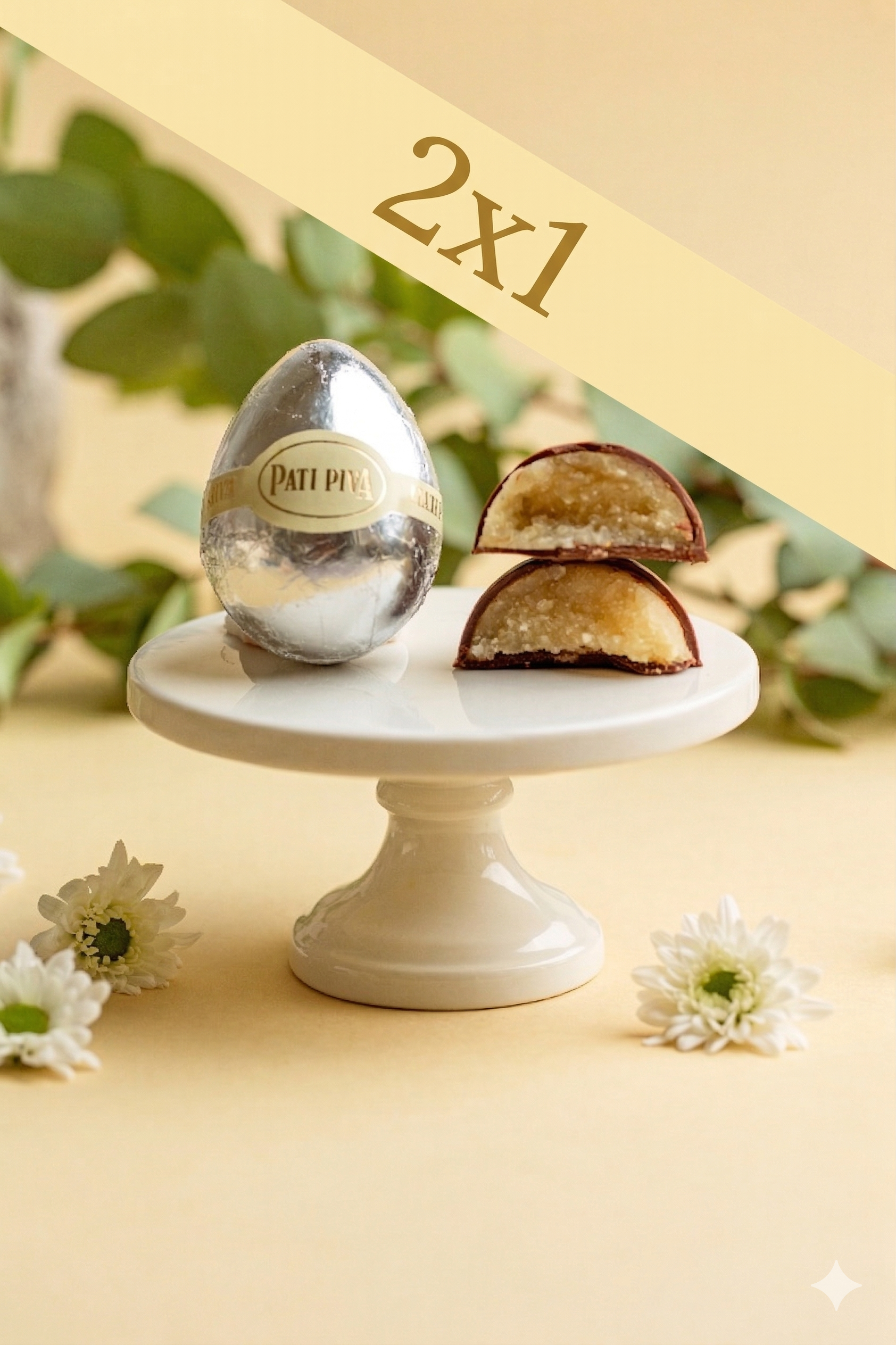 Ovo de Galinha - Marzipan Meio-Amargo (UN)