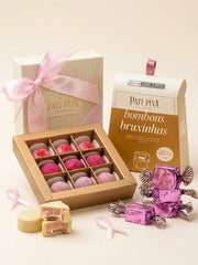 Combo Gaveta Outubro Rosa + Pacotes com 12 Bruxinhas Rosa - Outubro Rosa