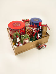 Cesta Natalina GG com Chocolates, Panettones e Vinho
