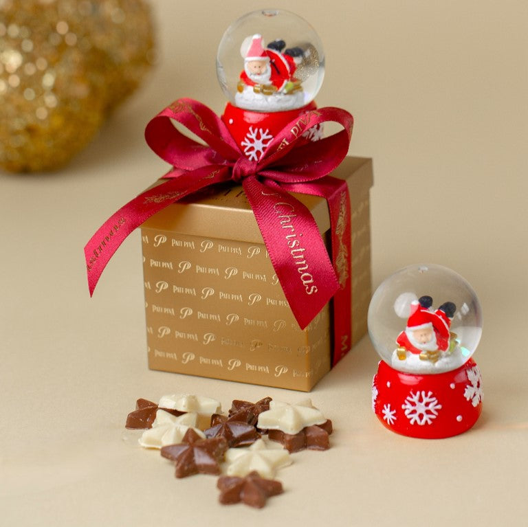 Caixa Presentinho com Mini Globo - Com Estrelas de Chocolate