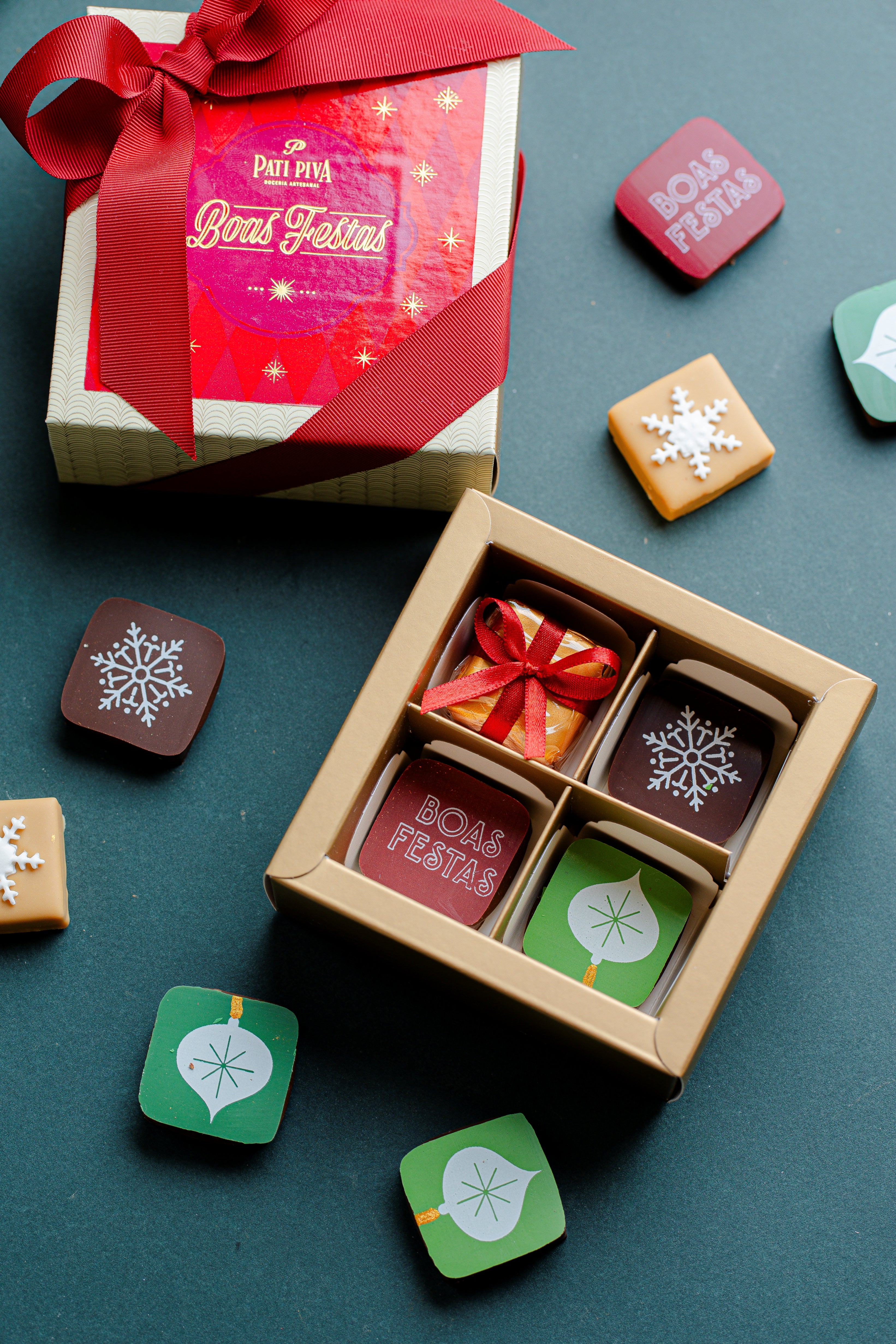 Gaveta com 4 Bombons - Natal