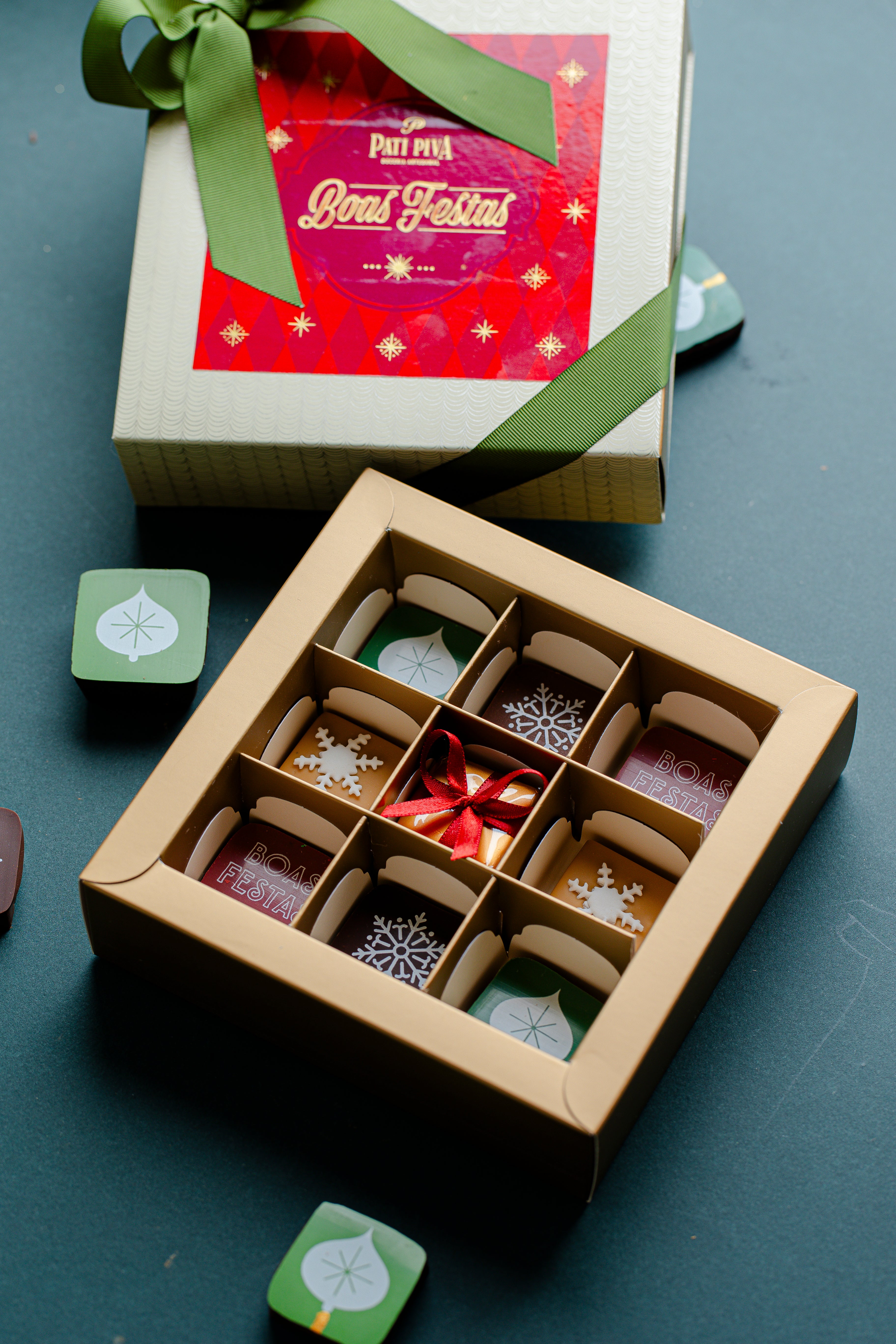 Caixa Design - Com 9 Bombons de Natal