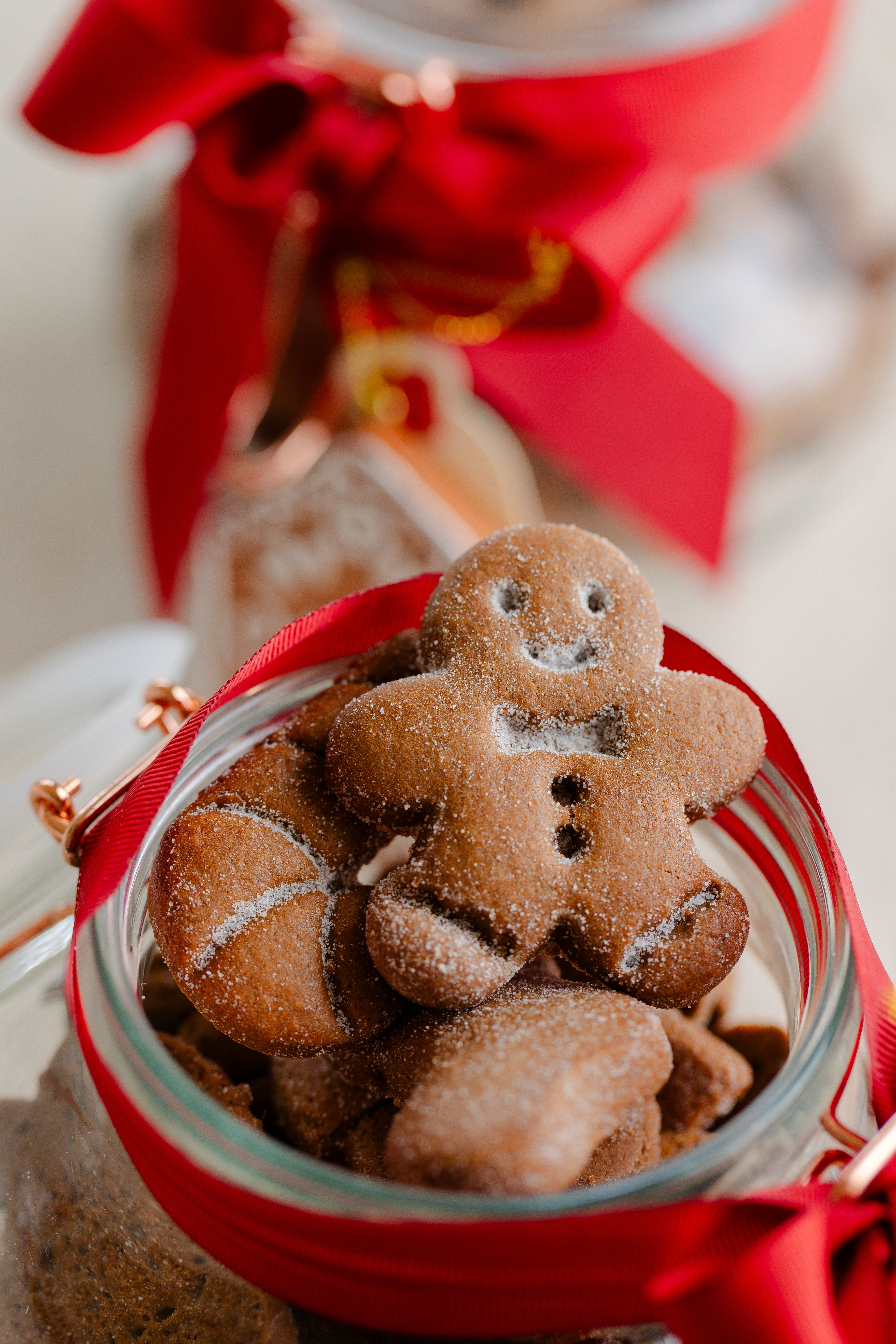 Potinho de Vidro - Com Biscoitos Gingerbread