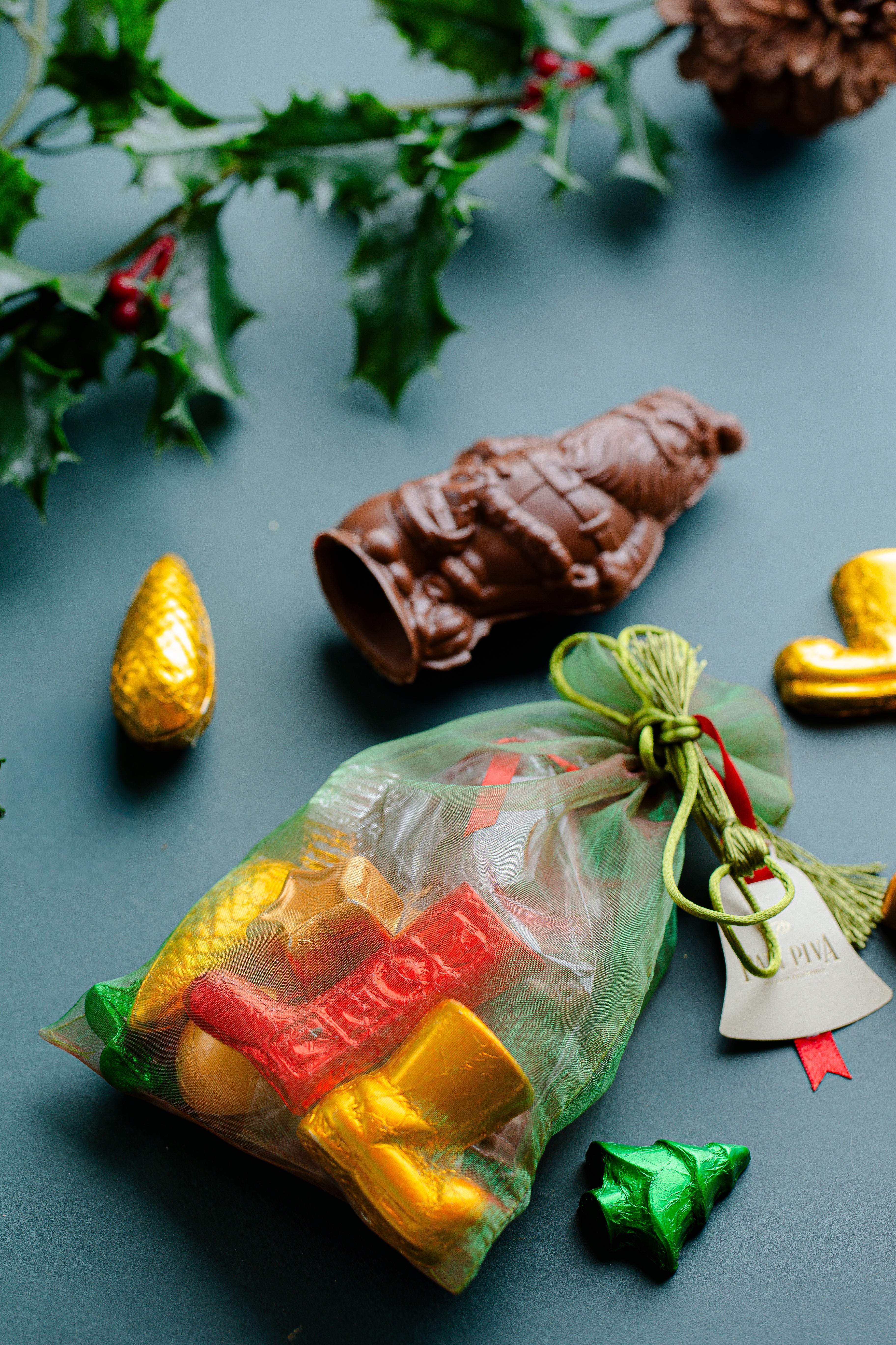 Saquinho de Natal - Com Papai Noel e Bombons