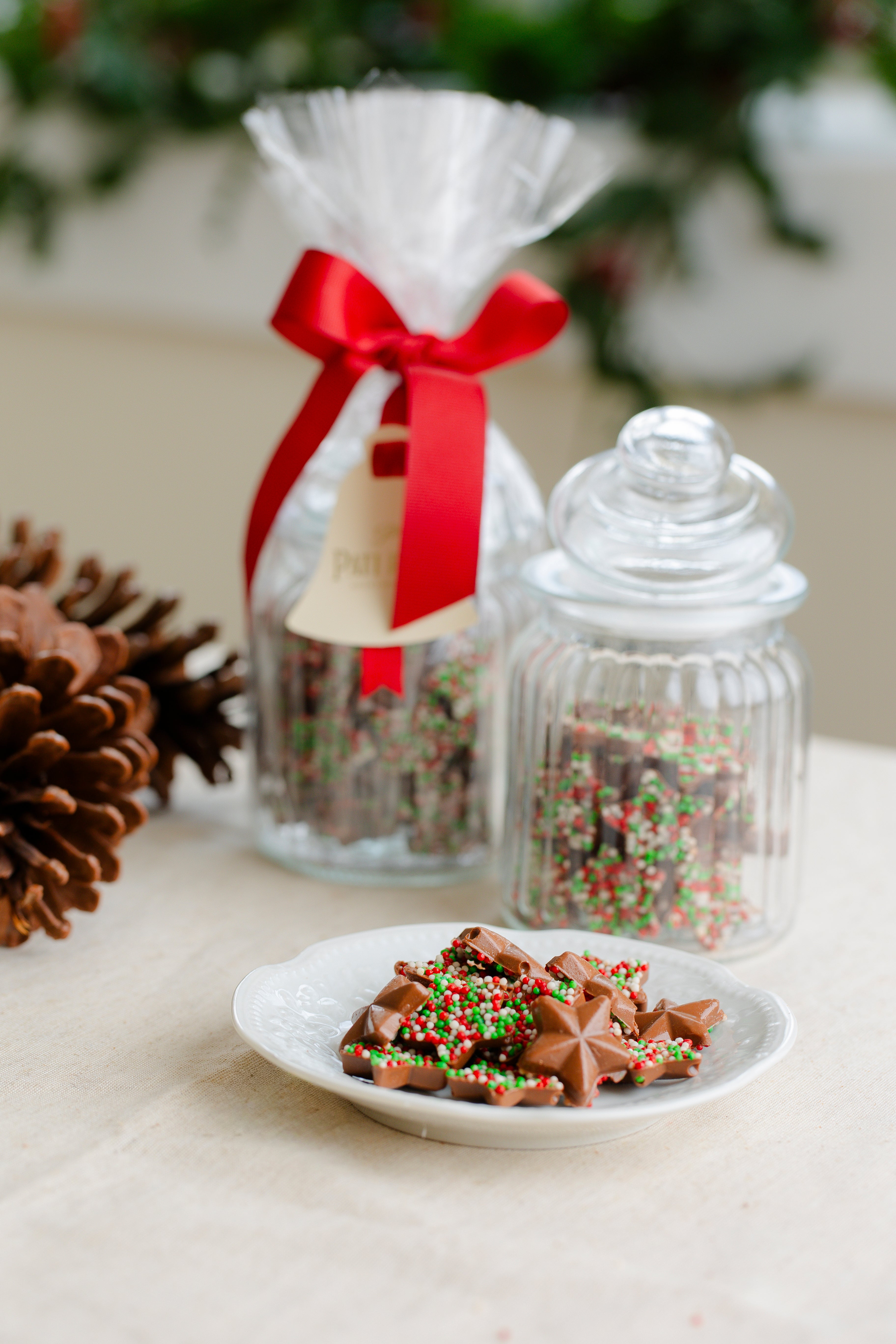 Pote de Vidro - Com Estrelinhas Dragê