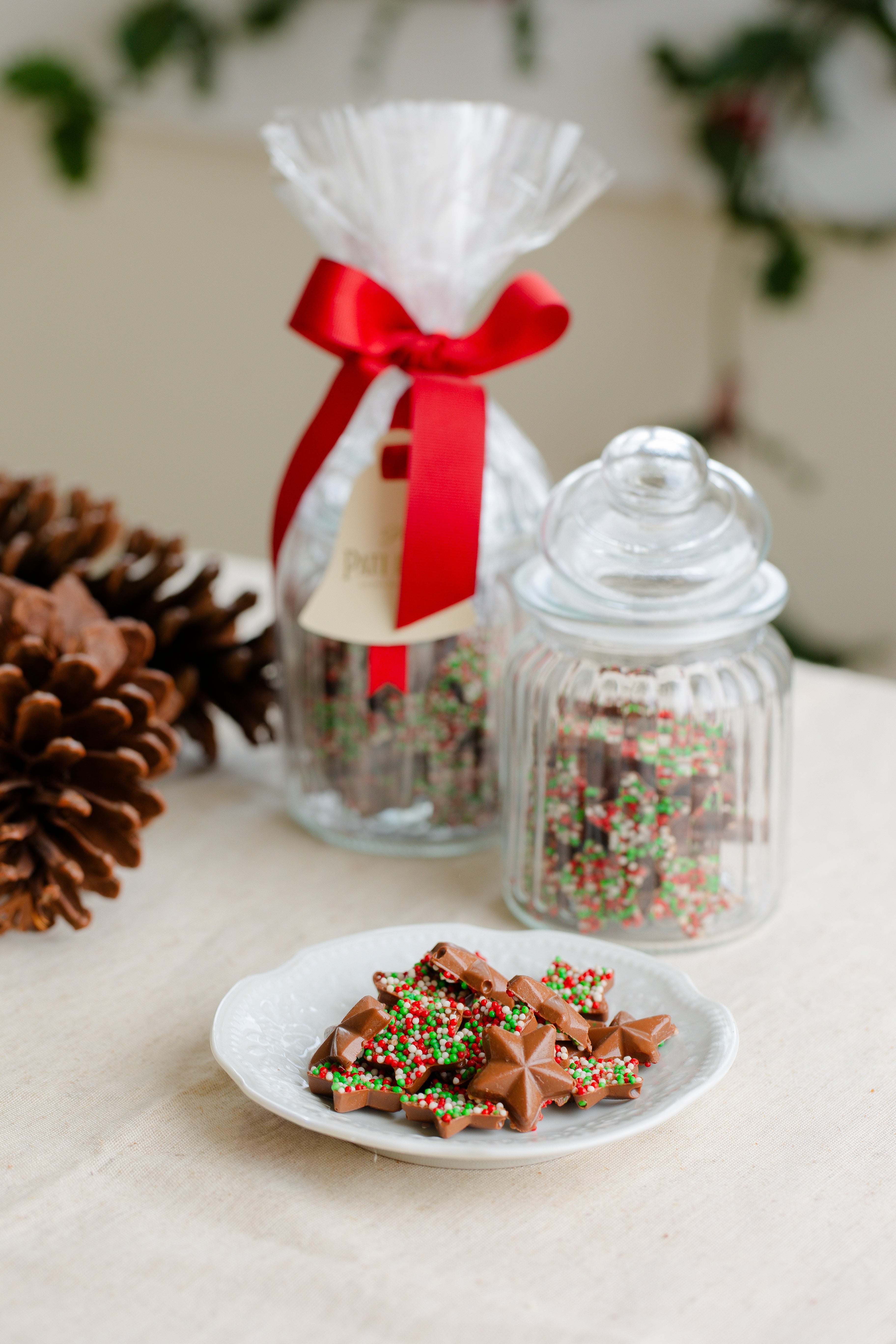 Pote de Vidro - Com Estrelinhas Dragê