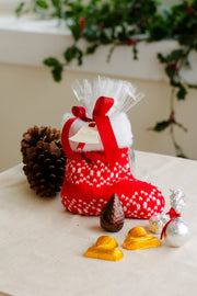 Meia Tricot com Bombons