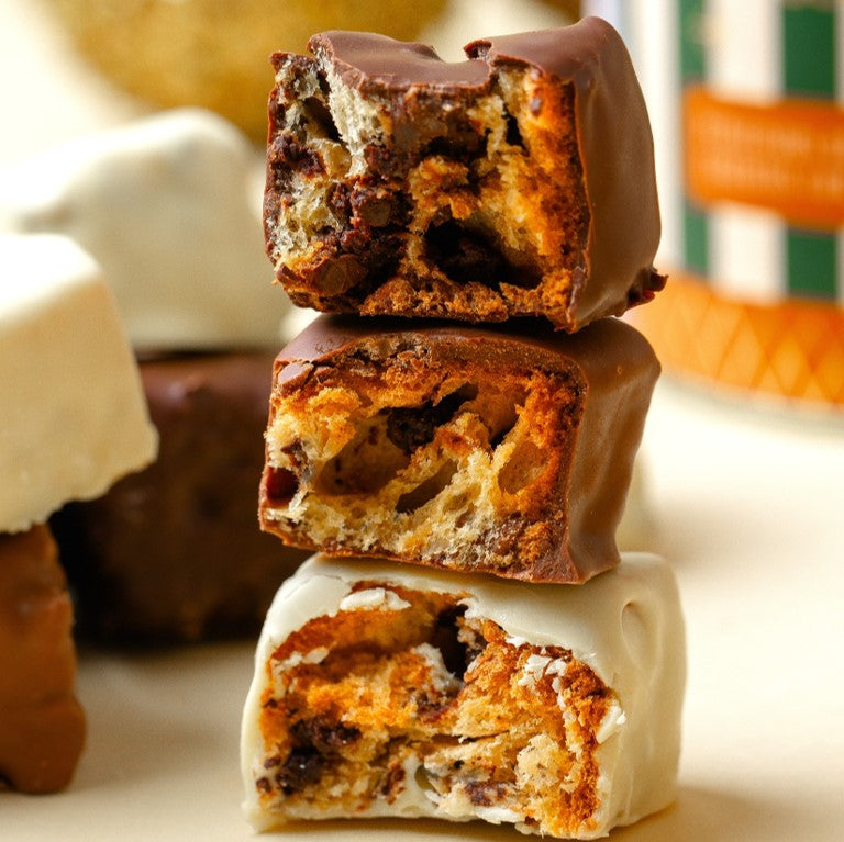 Panettone Bites - Branco, Meio Amargo e Ao Leite