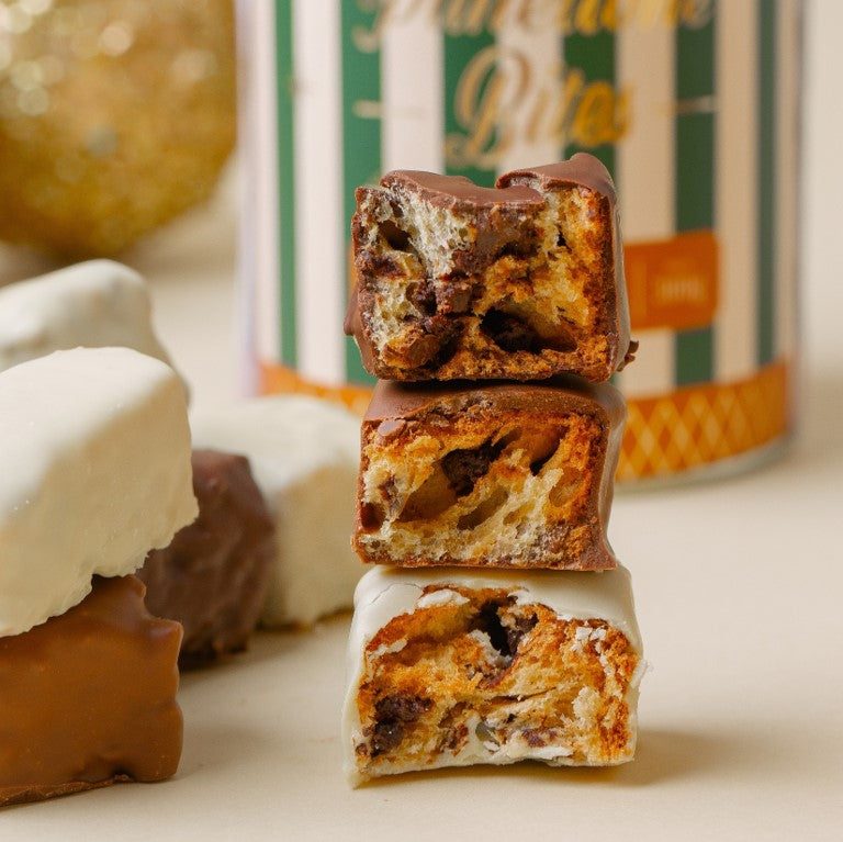 Panettone Bites - Branco, Meio Amargo e Ao Leite