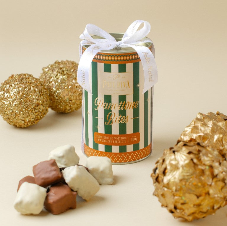 Panettone Bites - Branco, Meio Amargo e Ao Leite