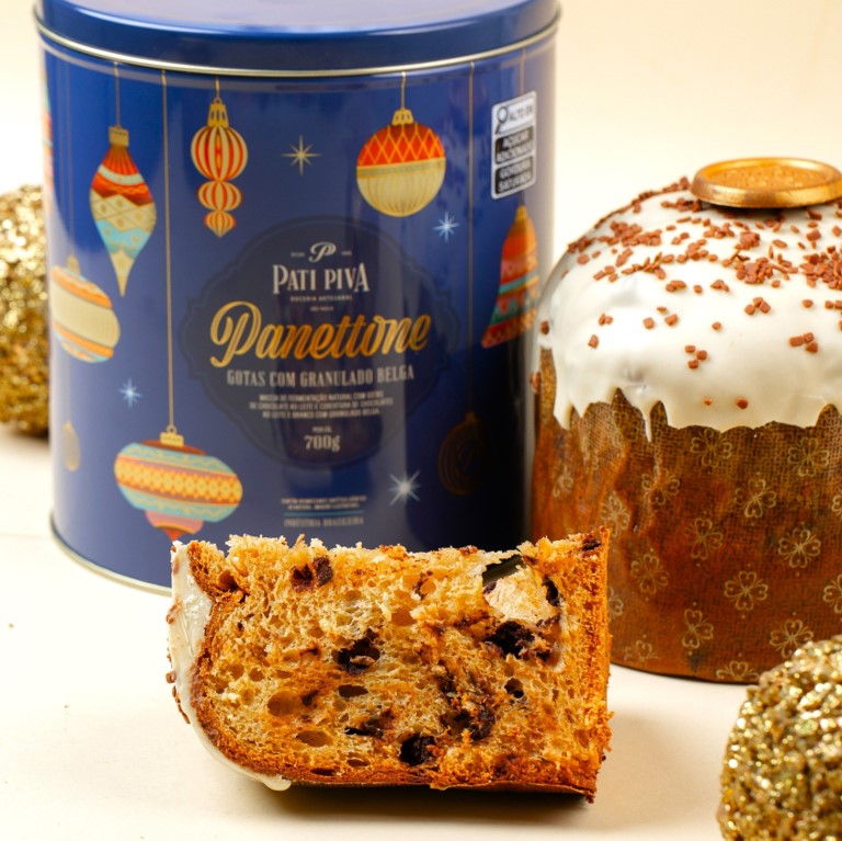 Panettone Gotas de Chocolate - Com Granulado Belga